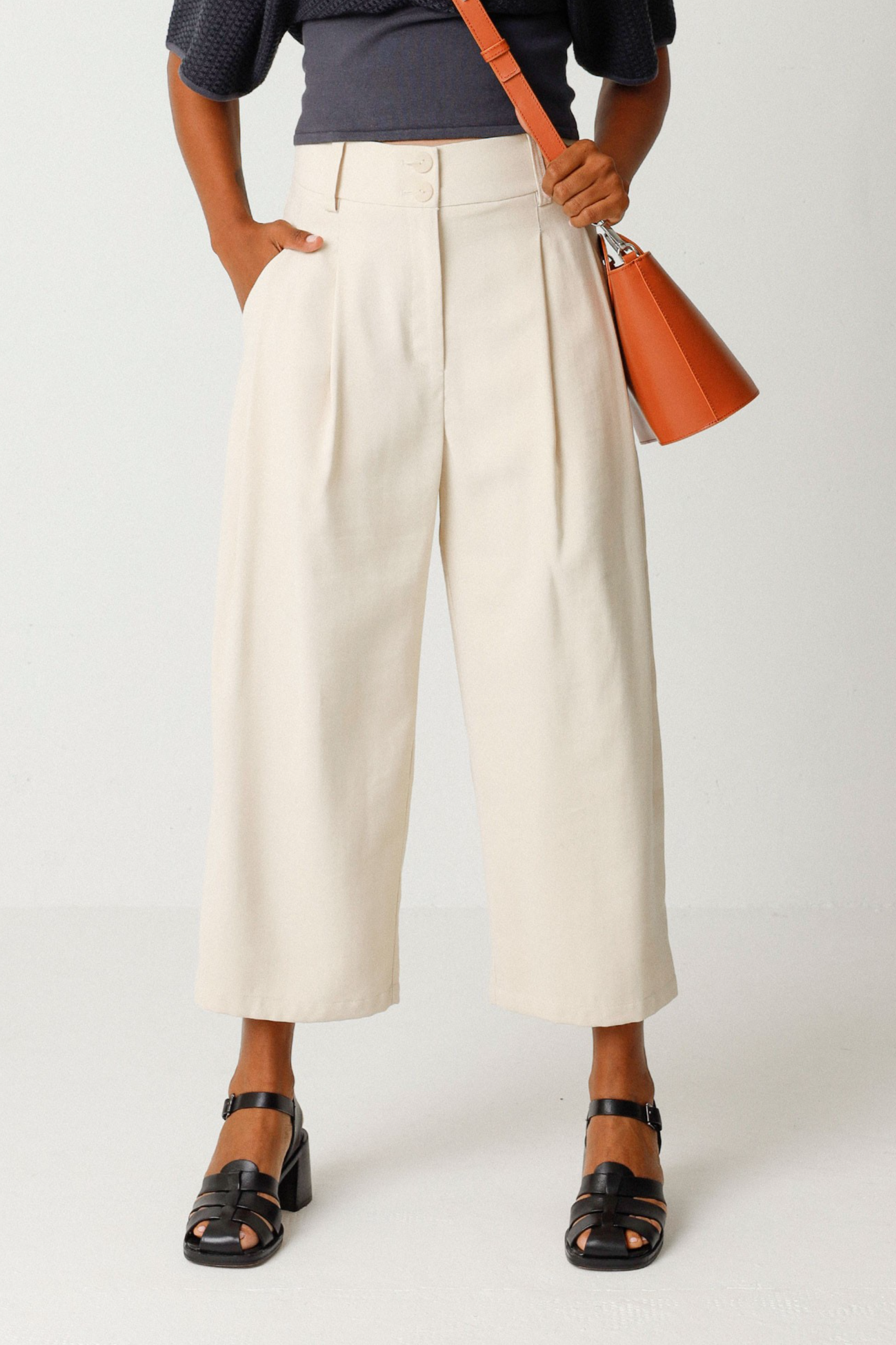 SKFK Damen vegan Hose Esti Beige