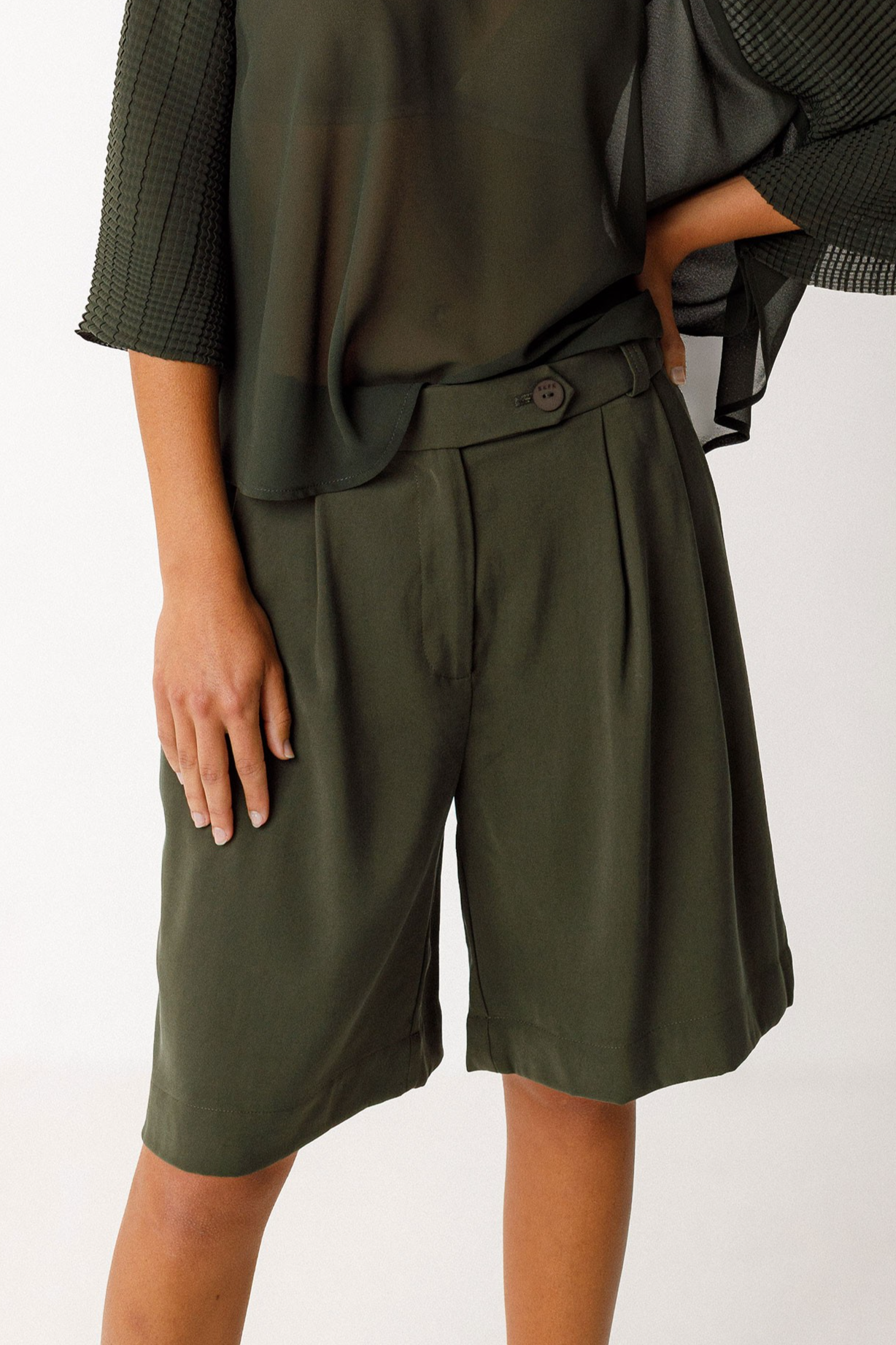 SKFK Damen vegan Kurze Hosen Laida Grün