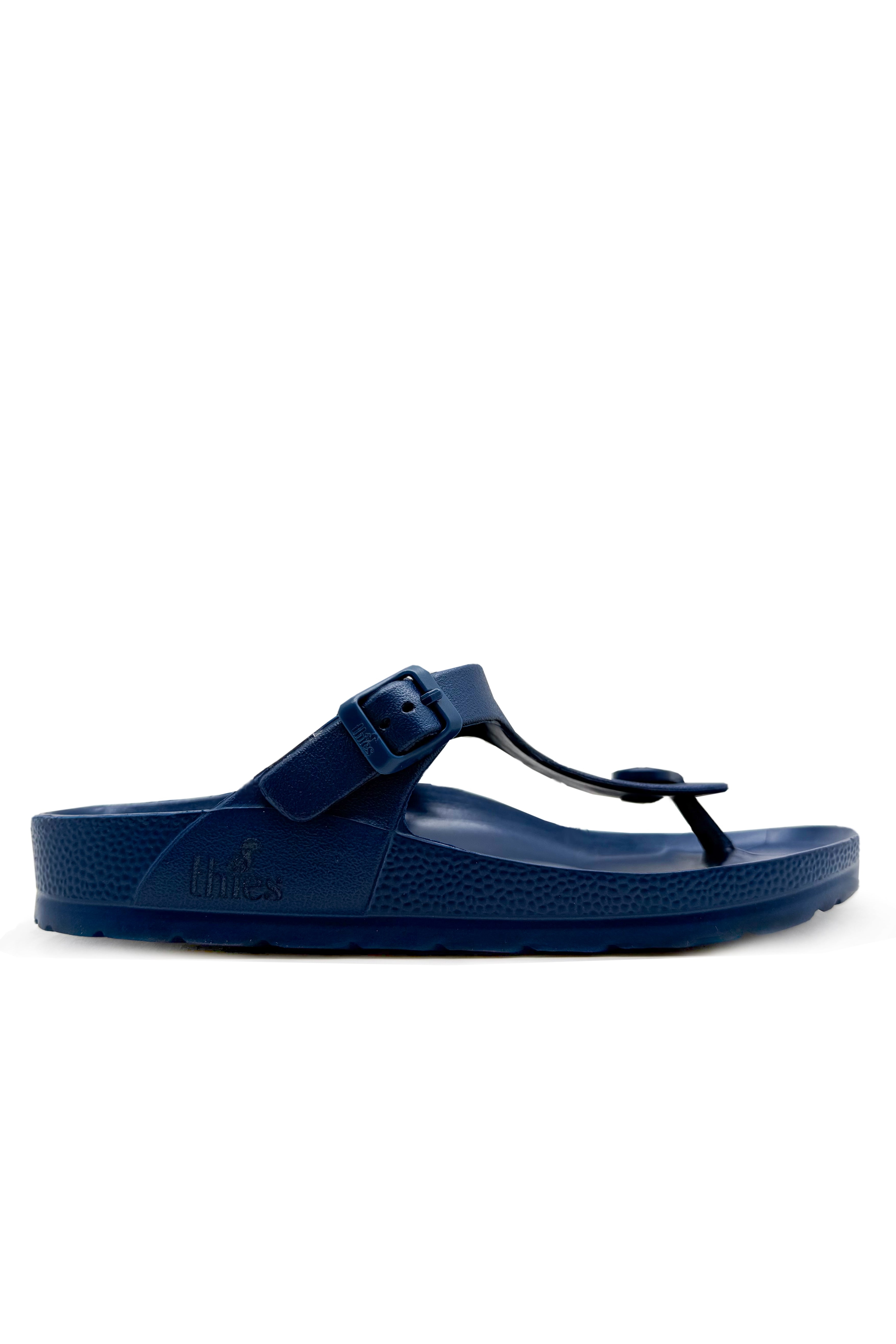 thies men vegan Sandal Ecofoam Thong Navy