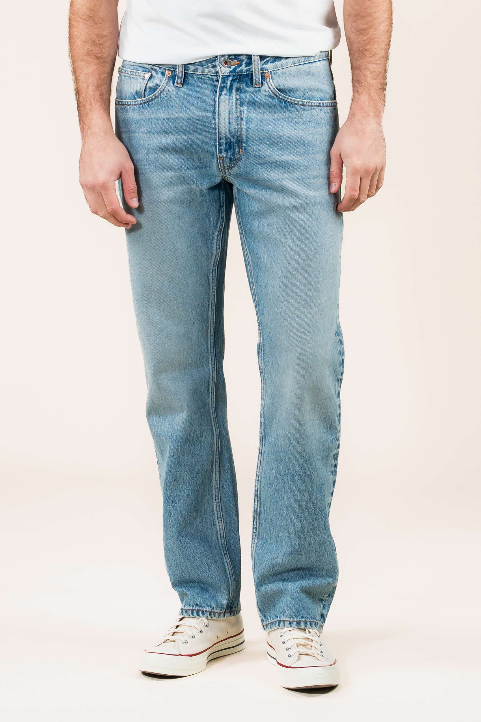 Kuyichi Herren vegan Jeans Scott Regular Pale Shore Blau