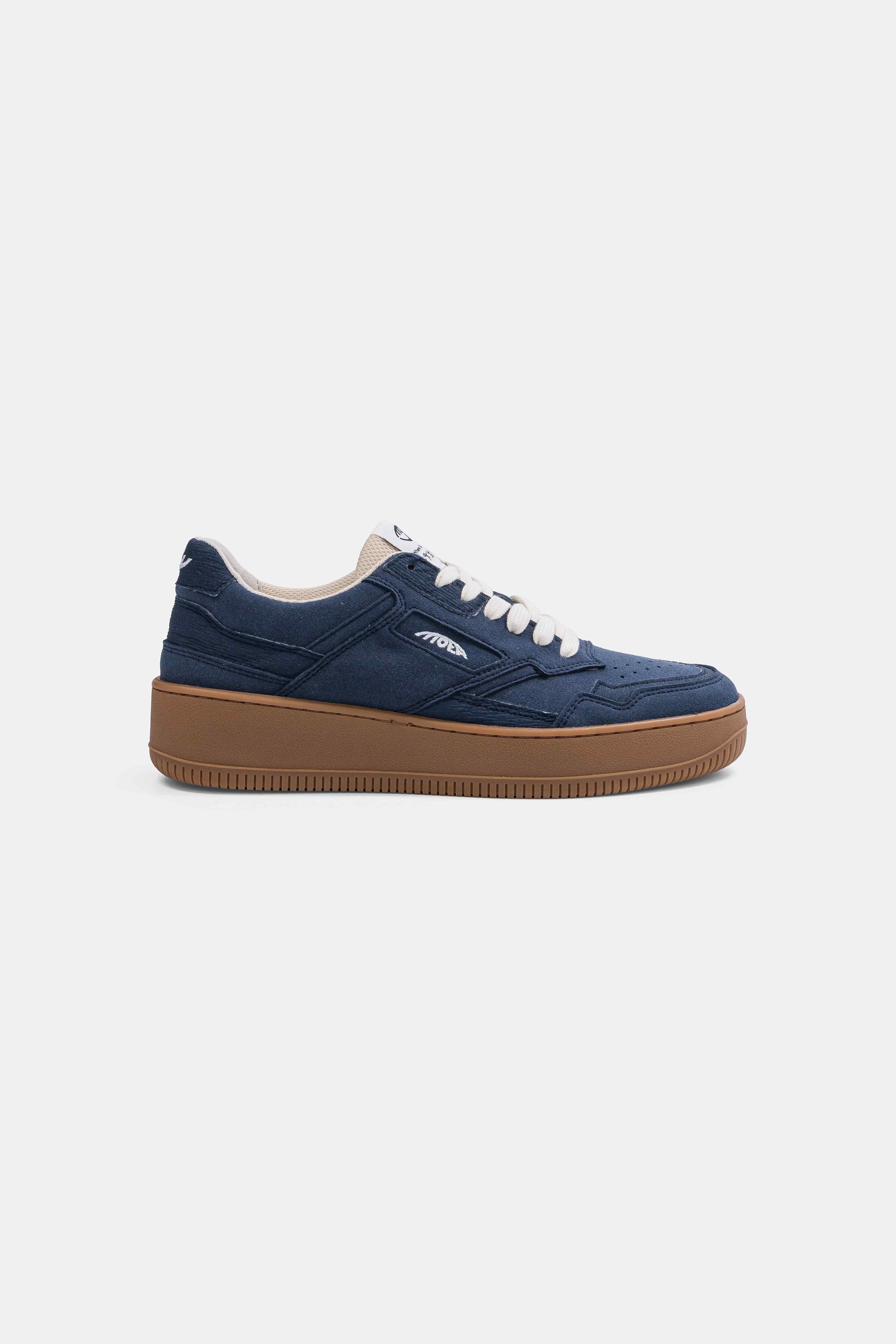 Image of MoEa mannen vegan Sneakers Origin Full Blue Vegan Suede Mushroom
