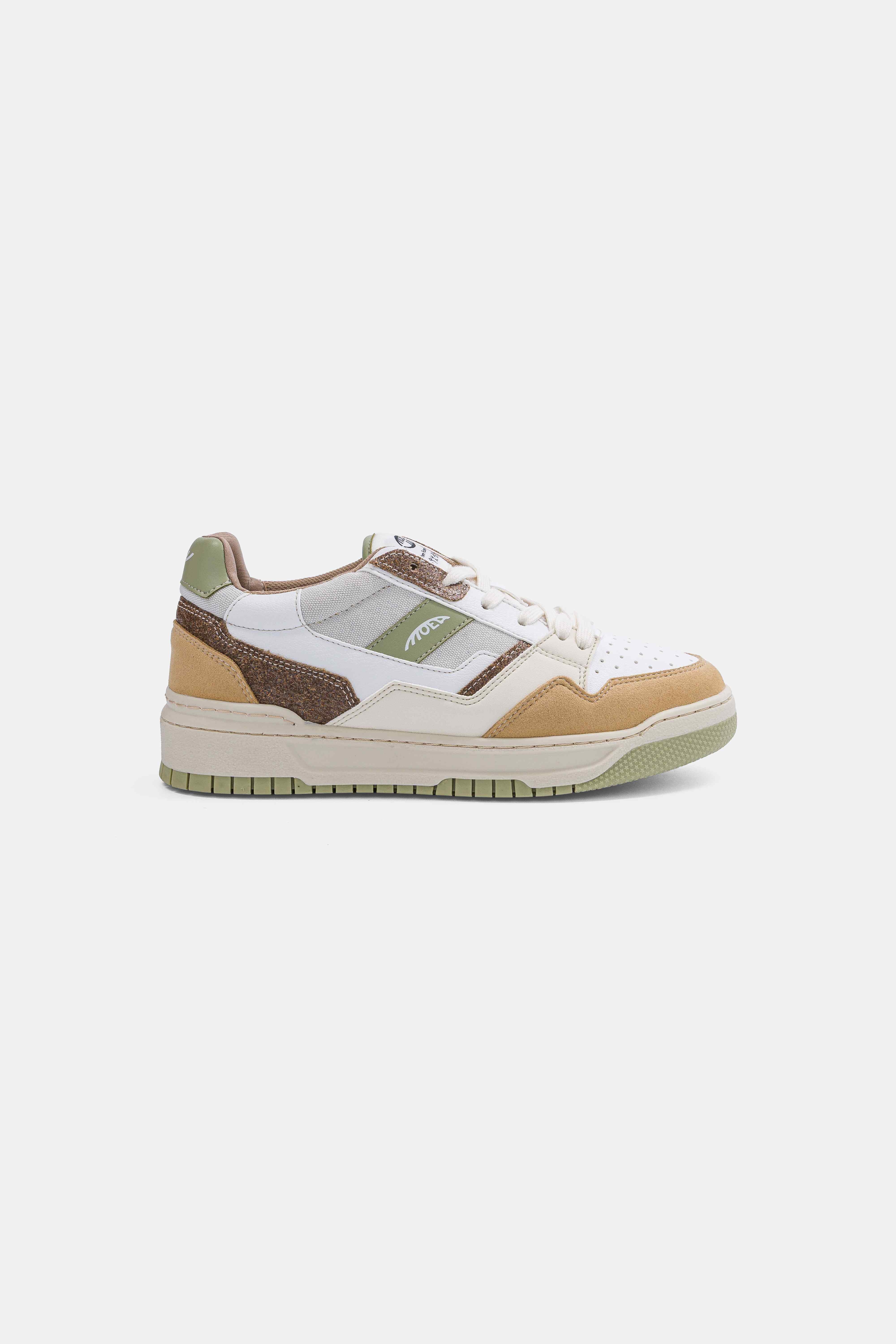 Image of MoEa mannen vegan Sneakers Echo Brown & Aloe Palm