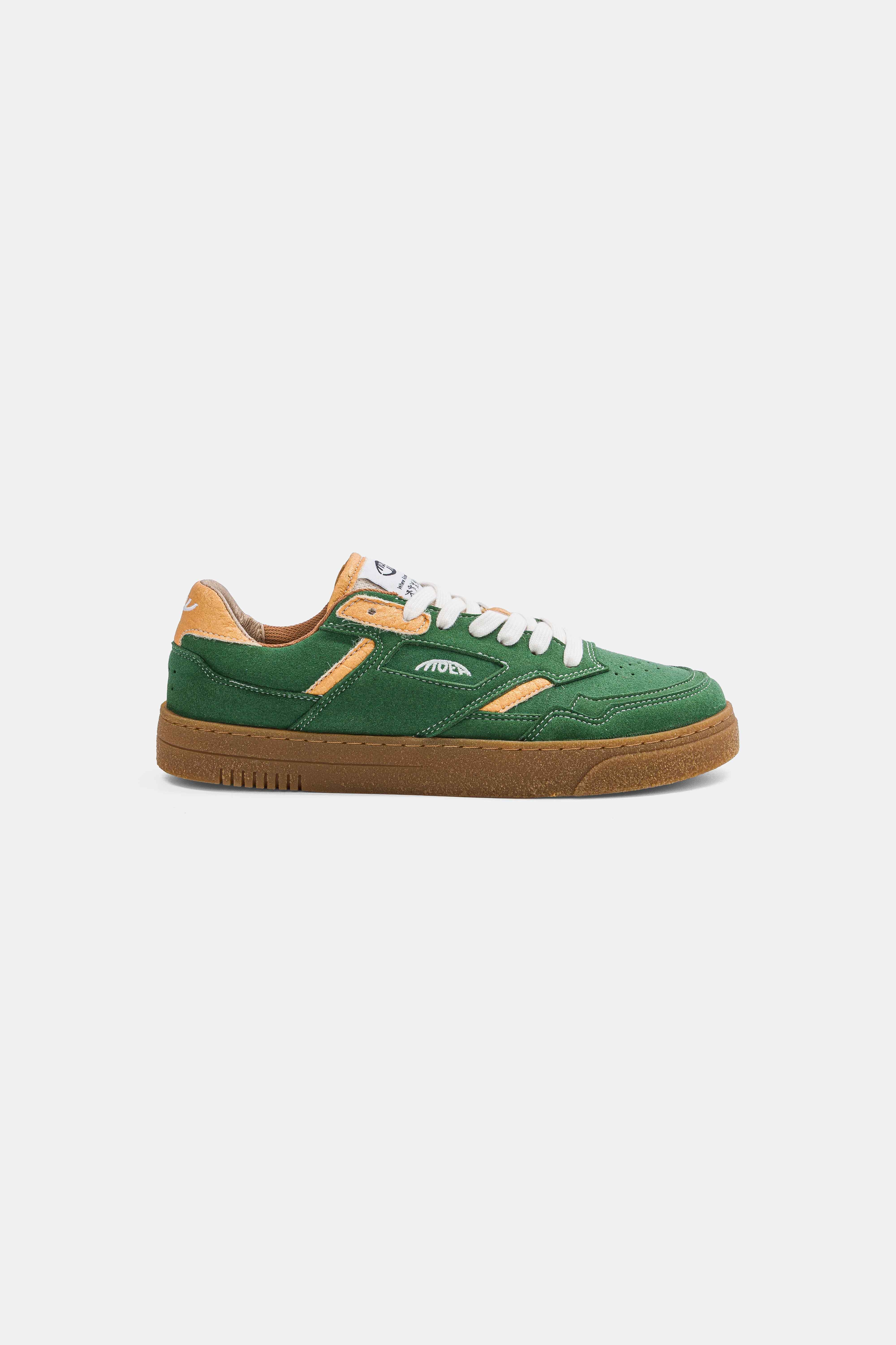 Image of MoEa mannen vegan Sneakers Origin Low Groen & Geel Ananas