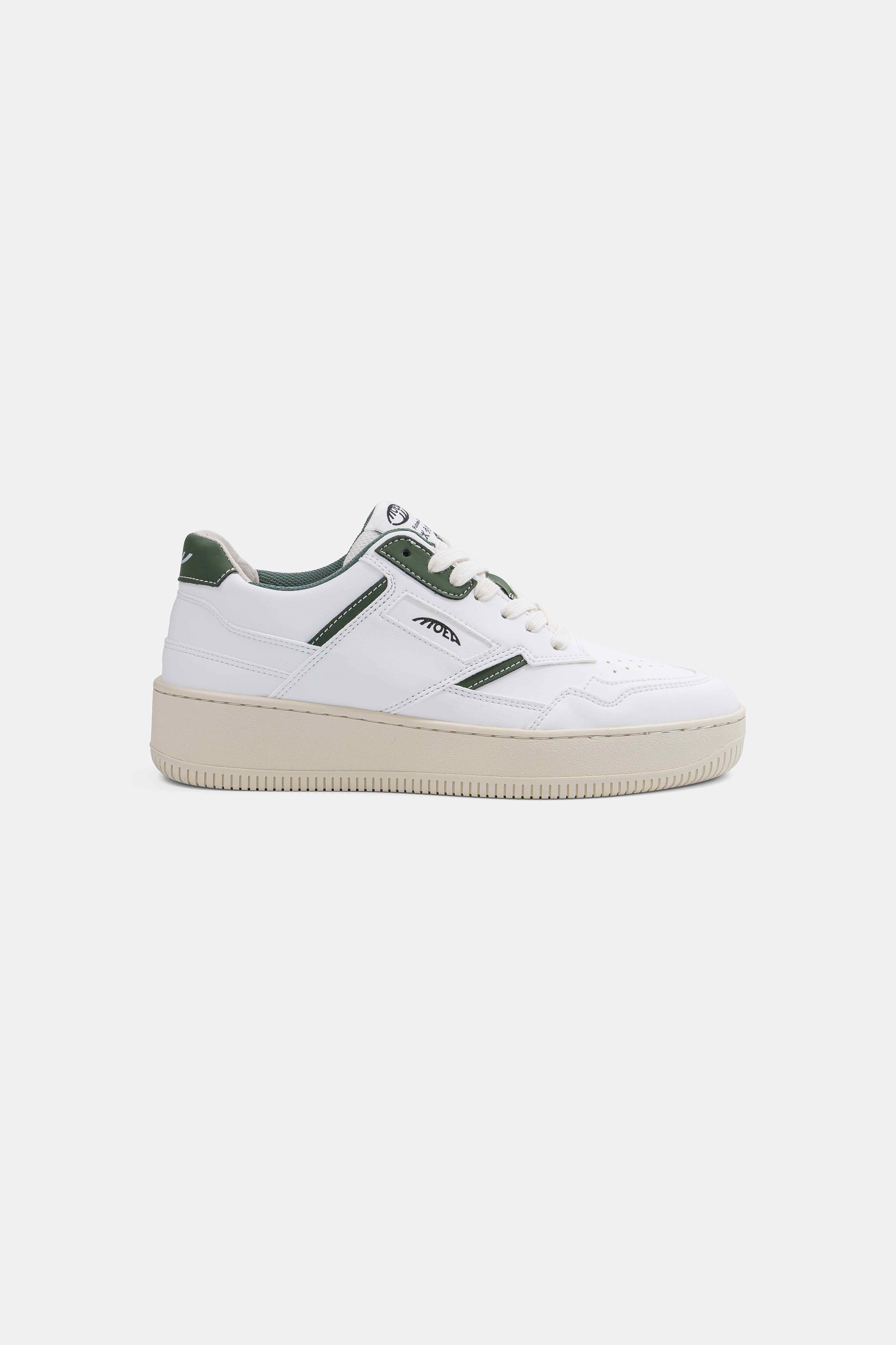Image of MoEa mannen vegan Sneakers Origin Wit & Groene Appel