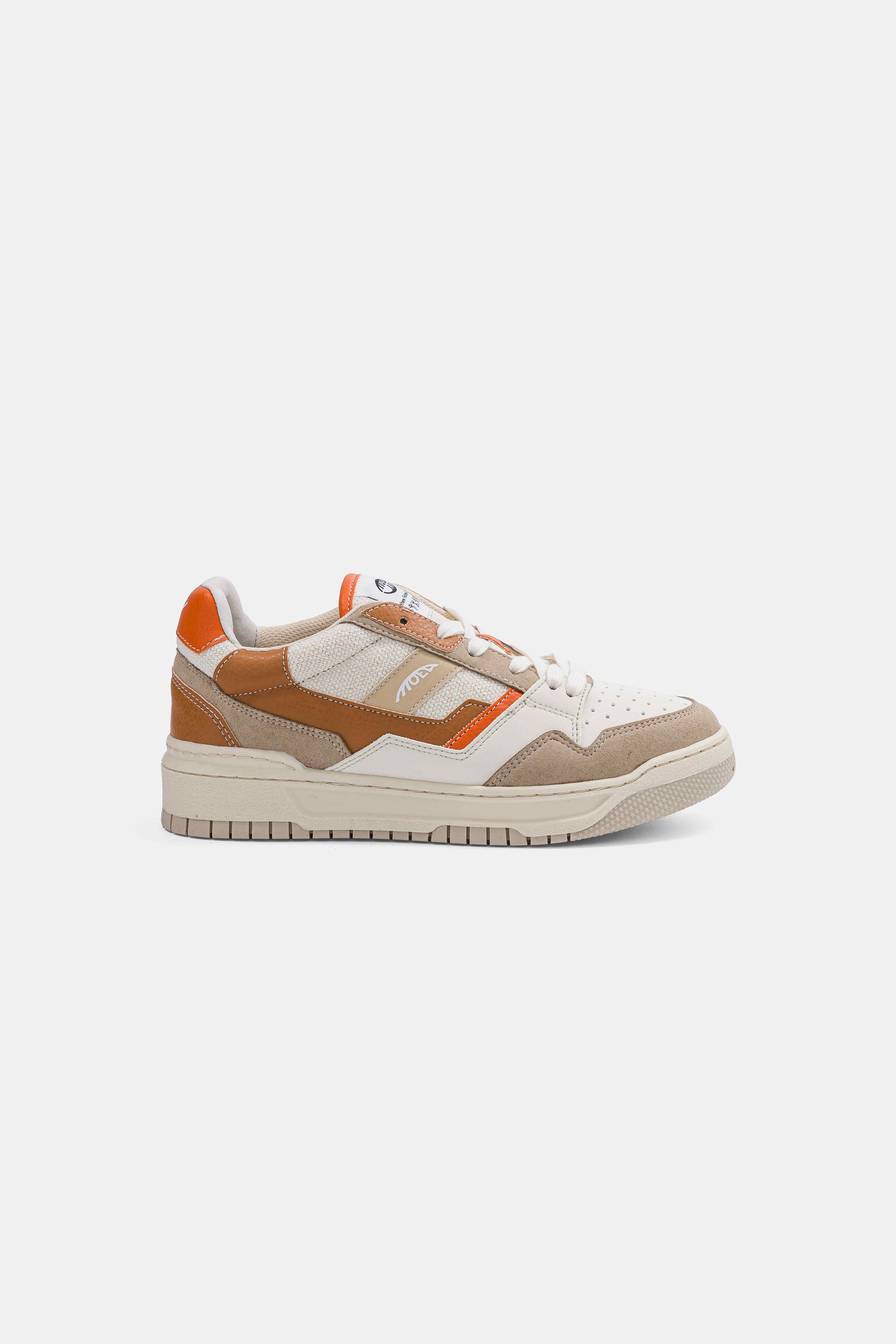 Image of MoEa mannen vegan Sneakers Echo Bruin & Oranje