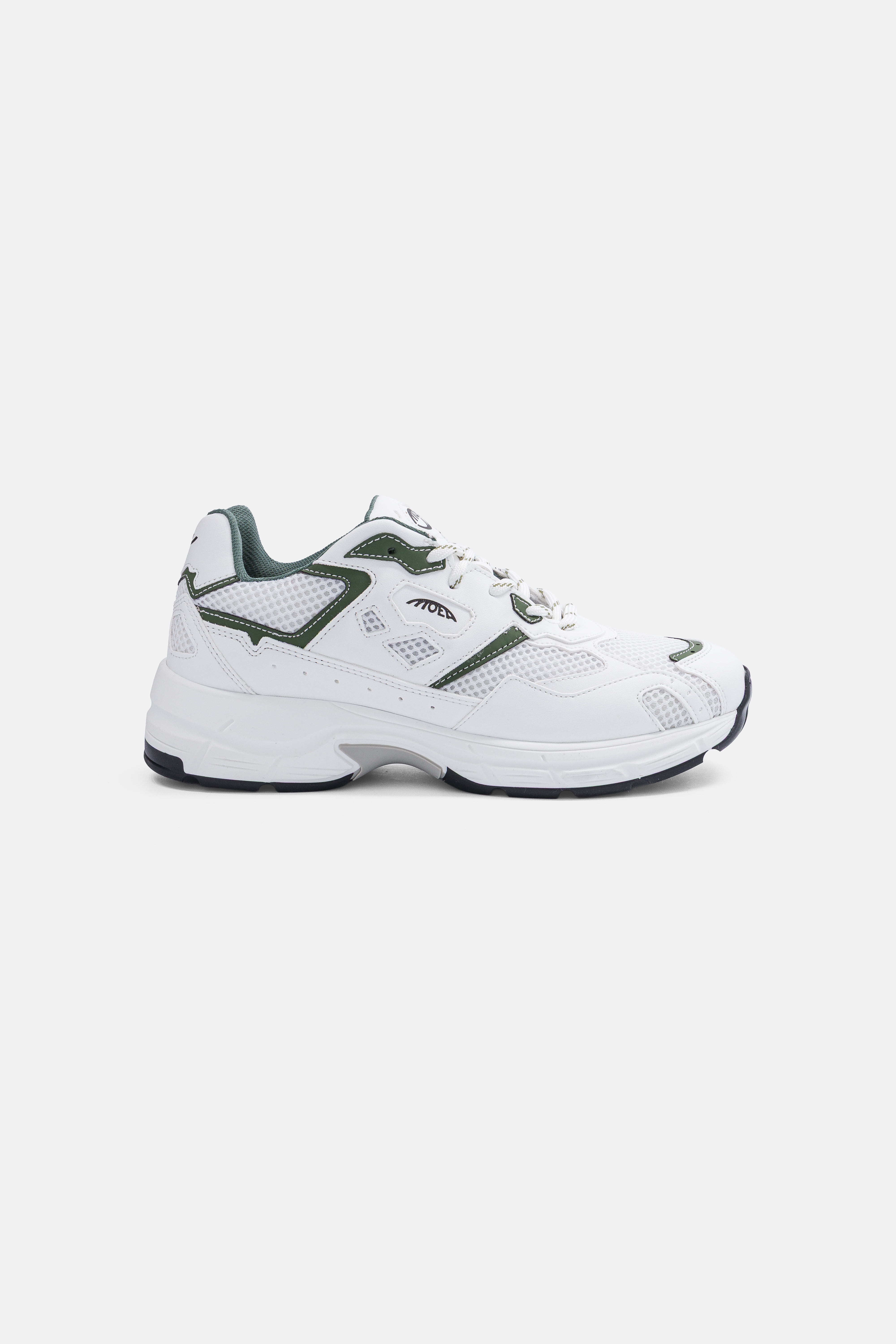 Image of MoEa mannen vegan Sneakers Rush Wit & Groene Appel