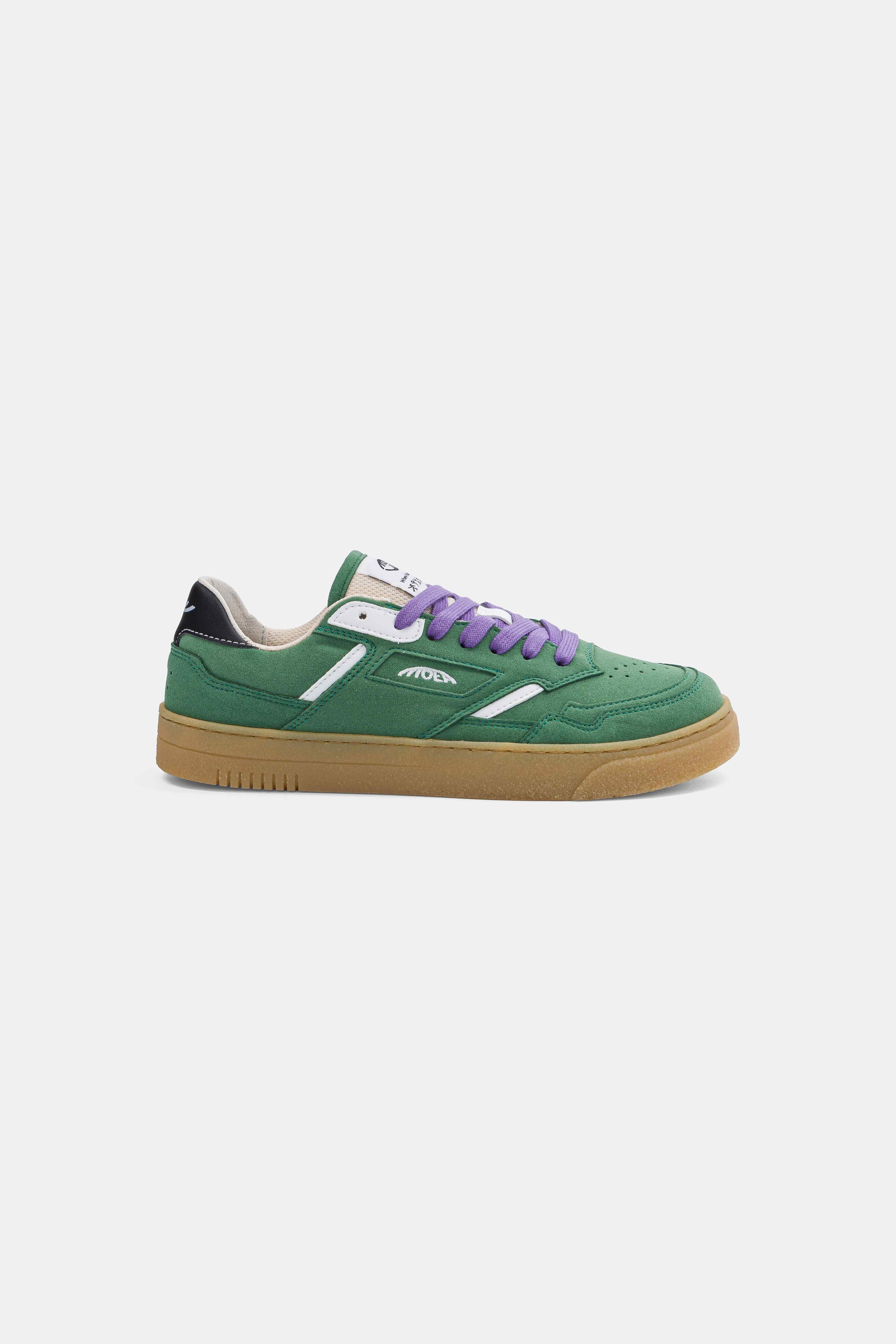 Image of MoEa mannen vegan Sneakers Origin Low Forest Vegan Suede & White Corn