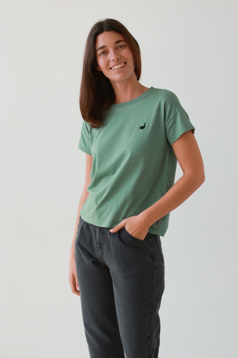 TWOTHIRDS womens vegan T-Shirt Sepanggar Light Green