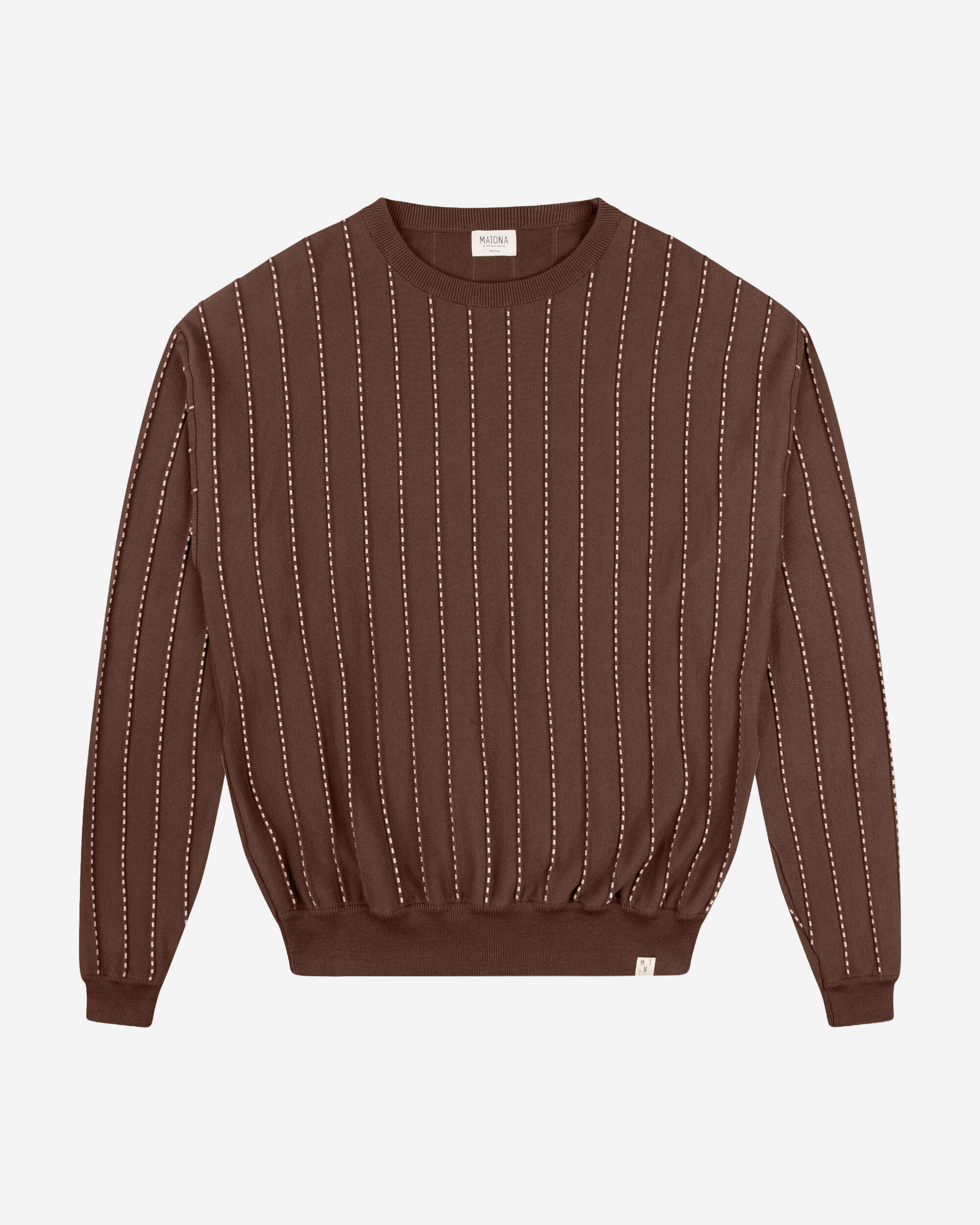 MATONA men vegan Sweater Field Pecan