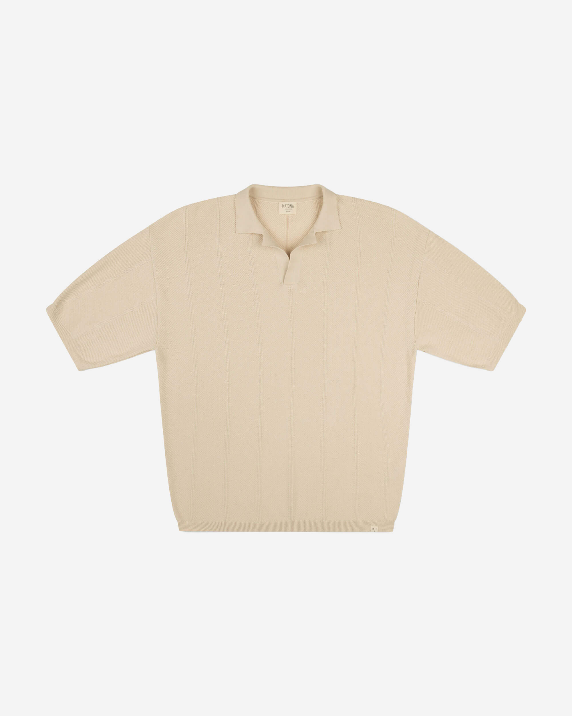 MATONA men vegan Polo Shirt Beige