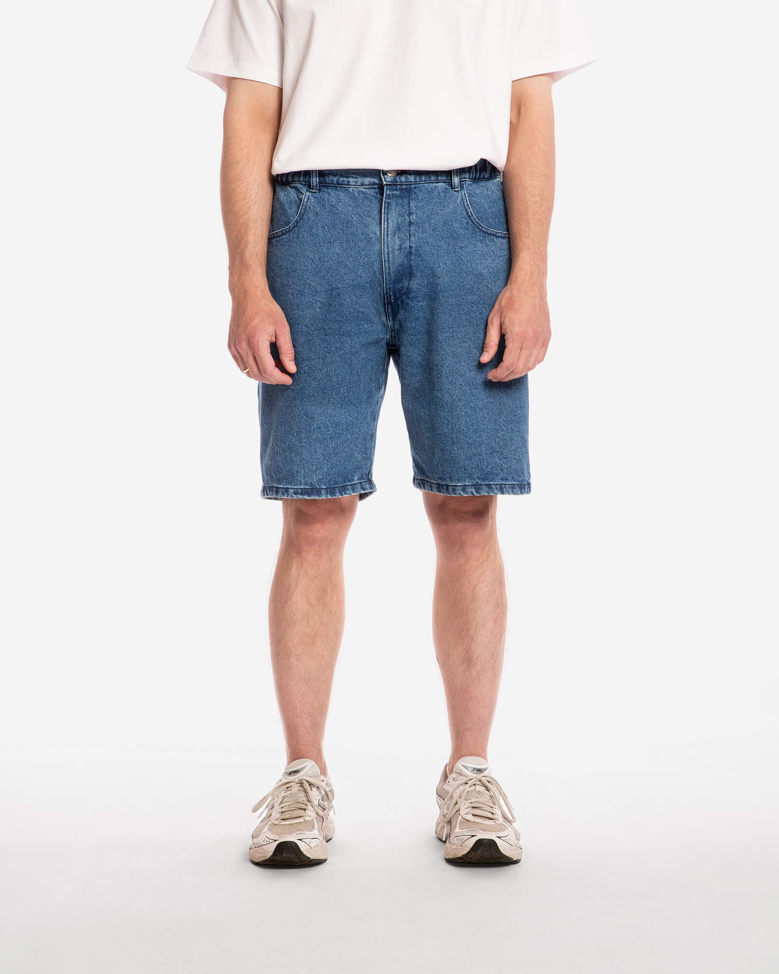 MATONA Losse Shorts Van Spijkerstof, Middenblauw