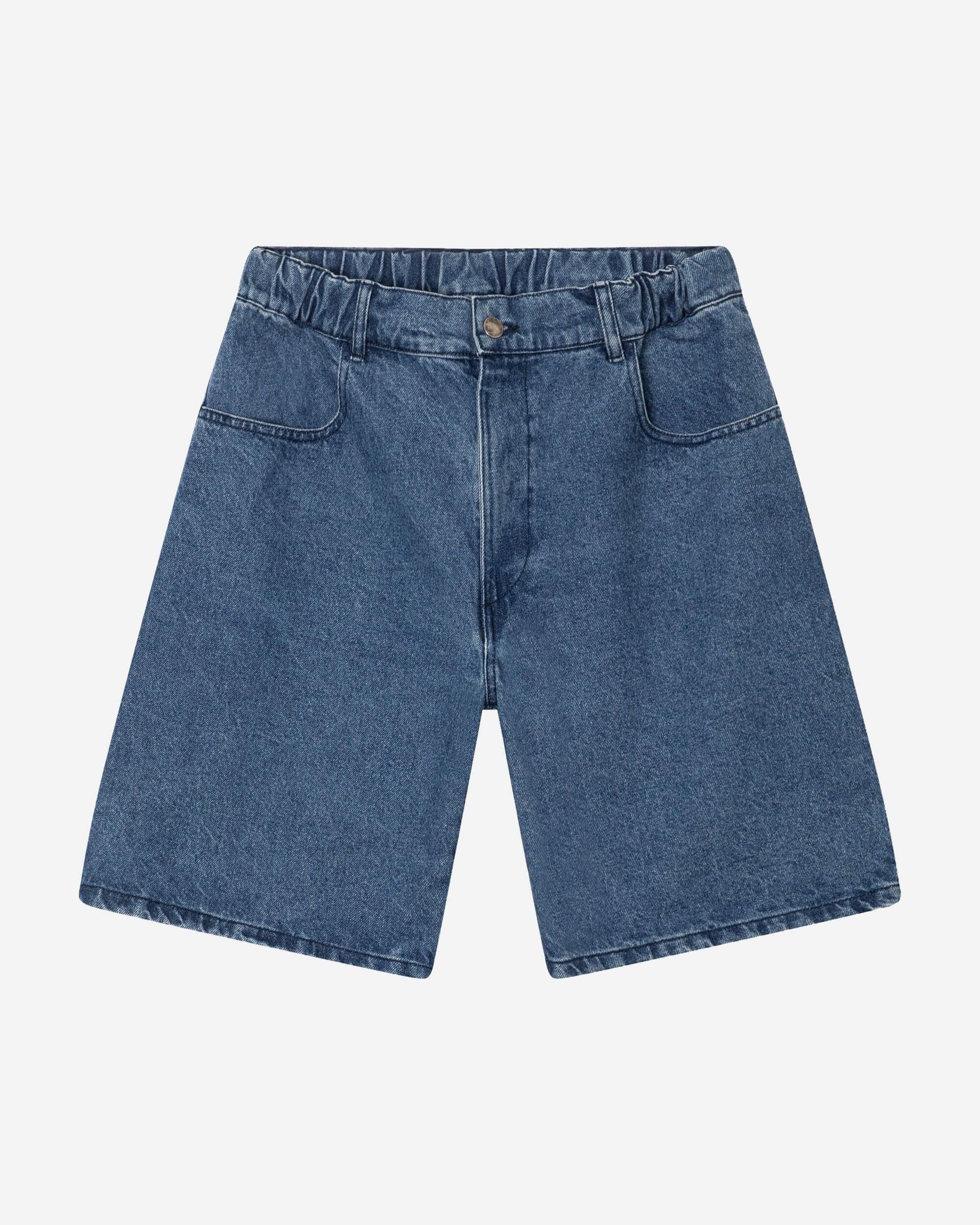 MATONA Losse Shorts Van Spijkerstof, Middenblauw