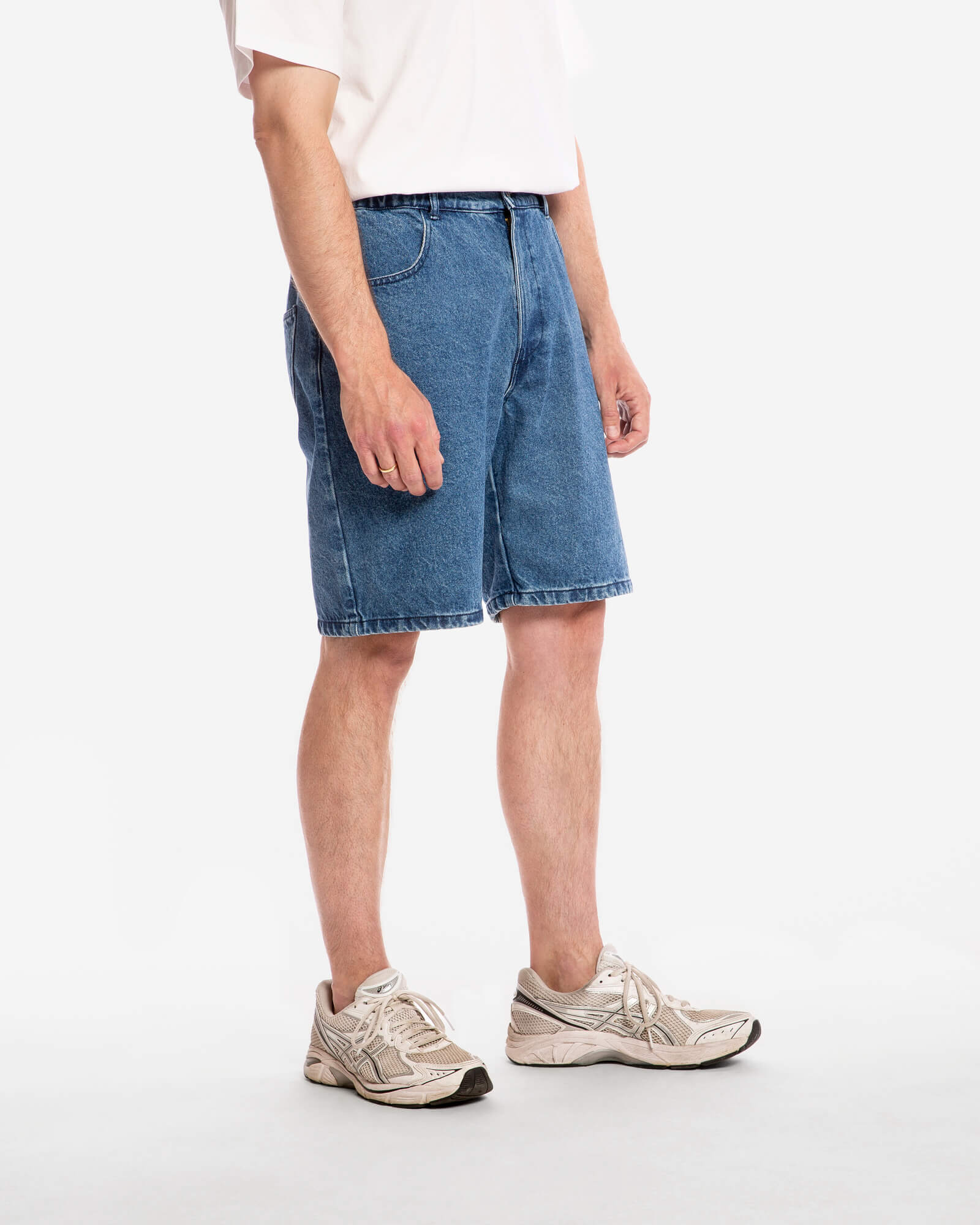 MATONA Losse Shorts Van Spijkerstof, Middenblauw