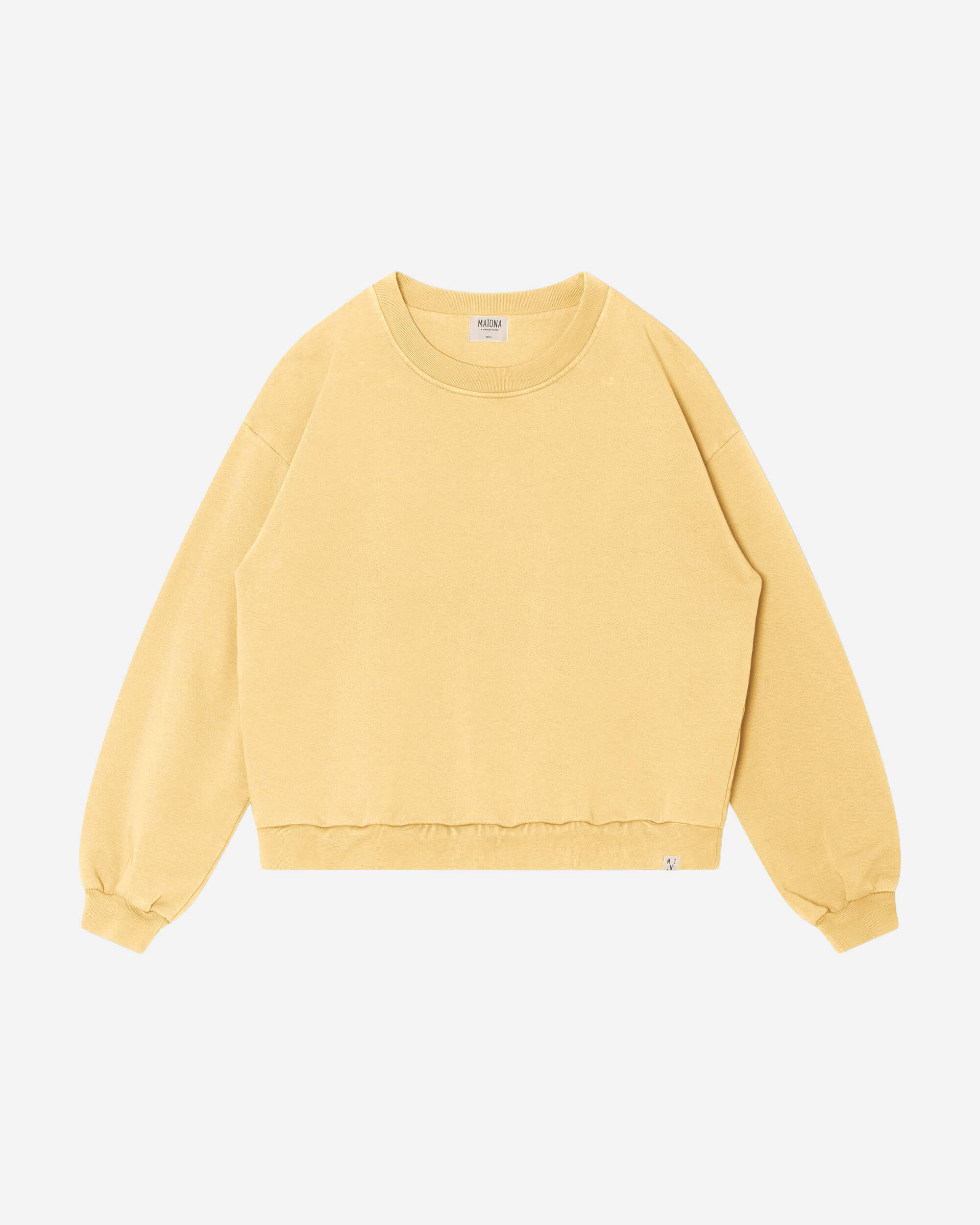 MATONA womens vegan Sweatshirt Light Vanilla