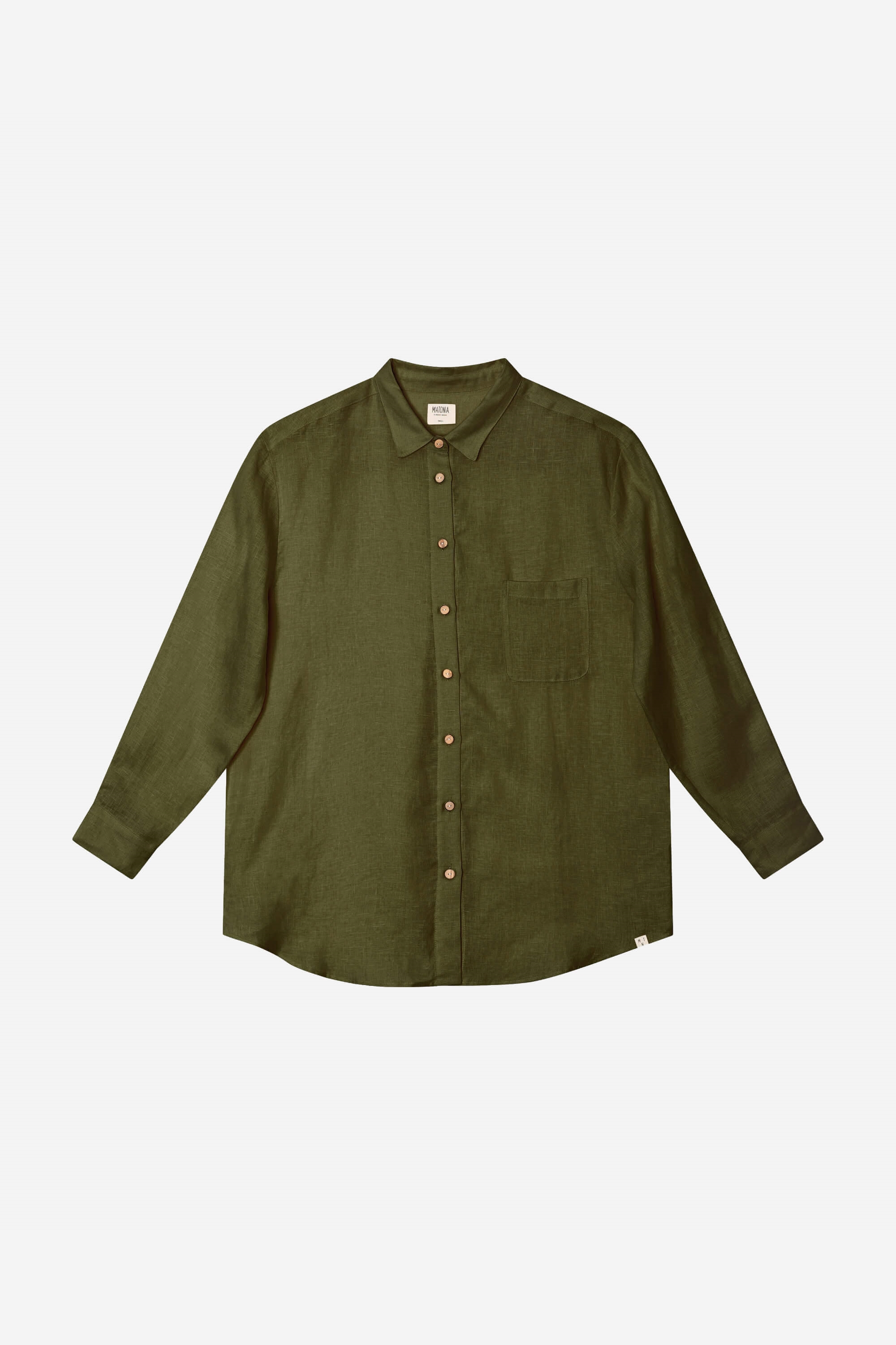 Image of MATONA dames vegan Olijfgroen Shirt