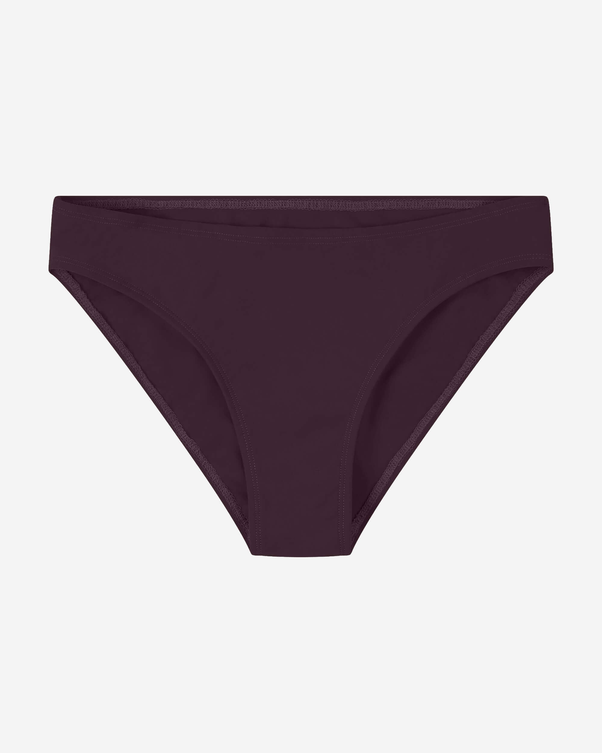 MATONA womens vegan Bikini Briefs Aubergine