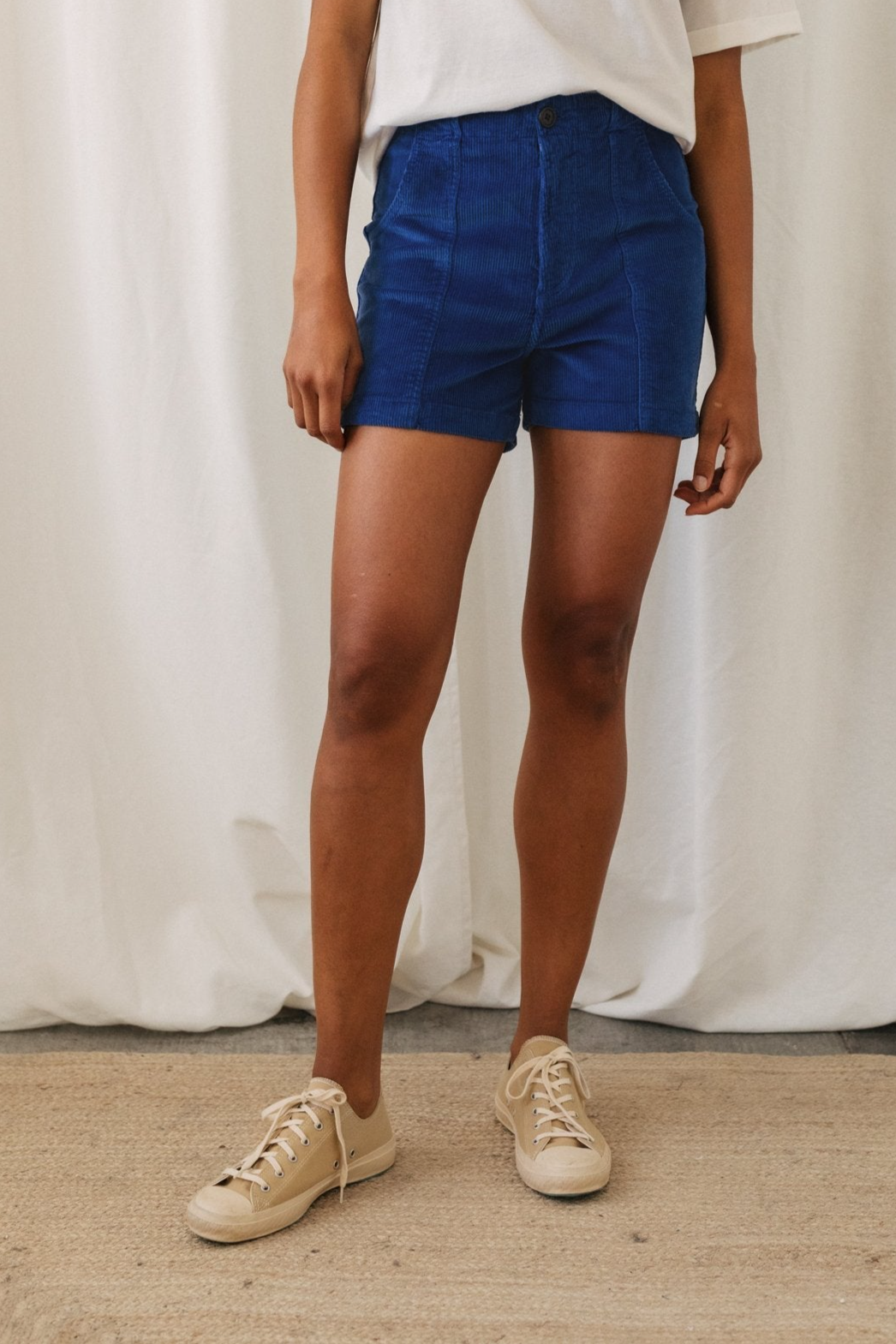 TWOTHIRDS Damen vegan Shorts Cockatoo Ultramarine