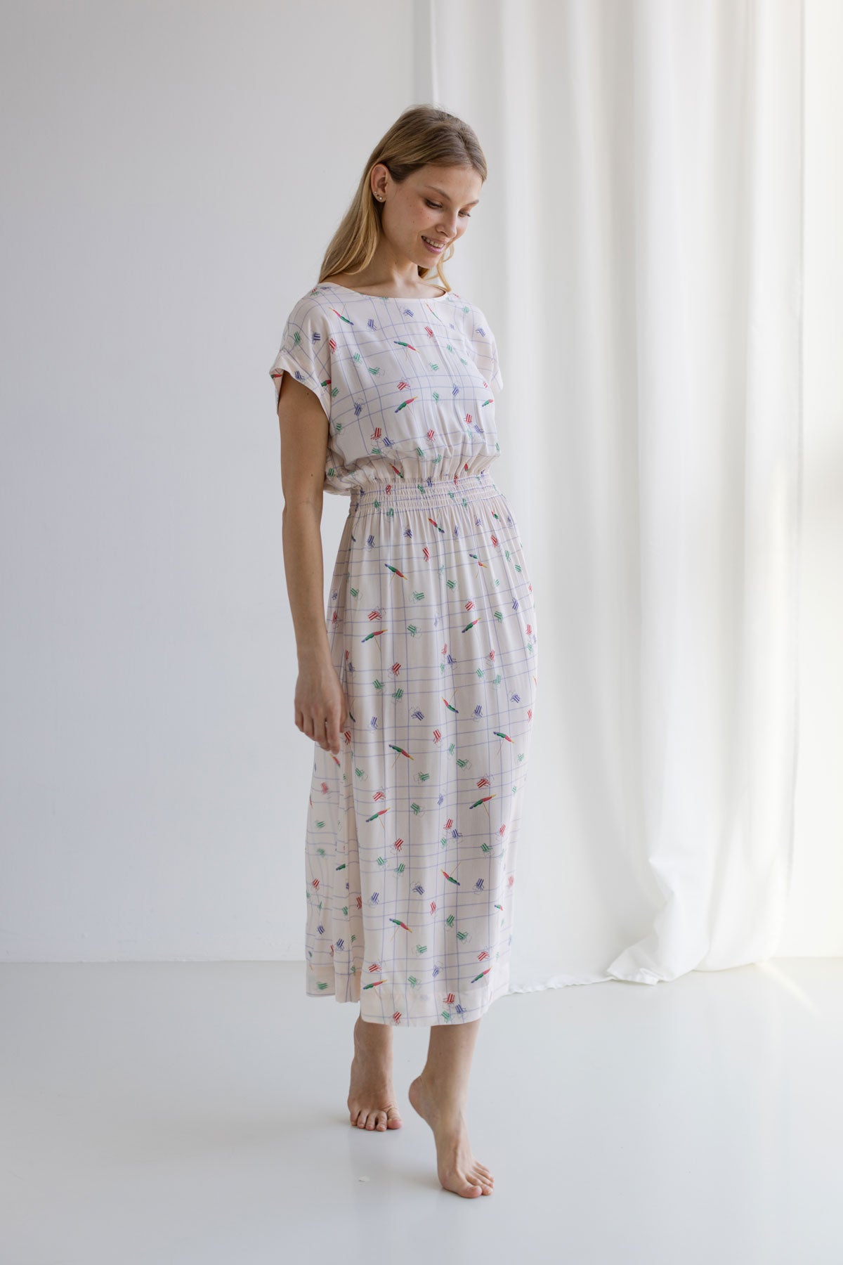 Image of TWOTHIRDS dames vegan Jurk Biodola Summertime Print
