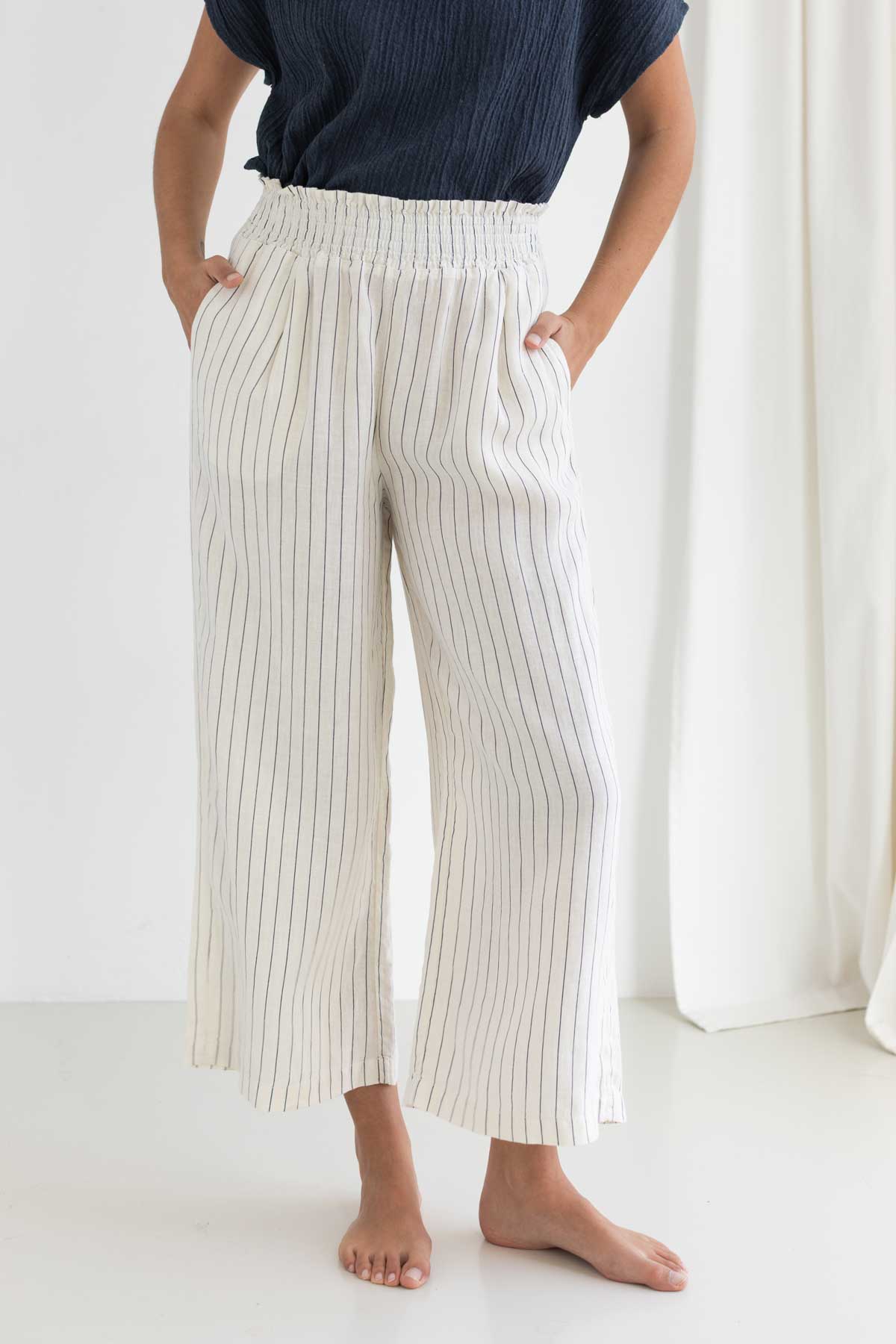 Image of TWOTHIRDS dames vegan Broek Marianne Stripes