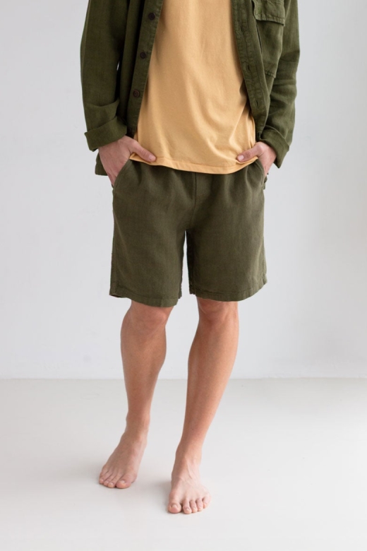 Image of TWOTHIRDS mannen vegan Shorts Bagaat Codium Green