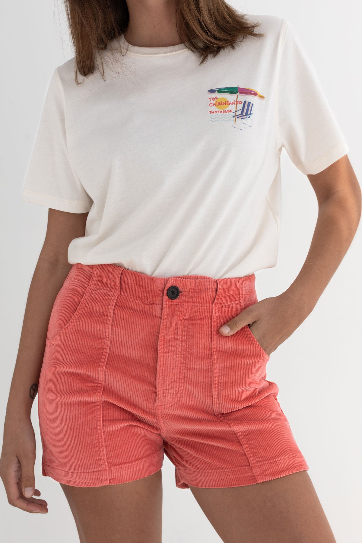 TWOTHIRDS Damen vegan Shorts Cockatoo Pink