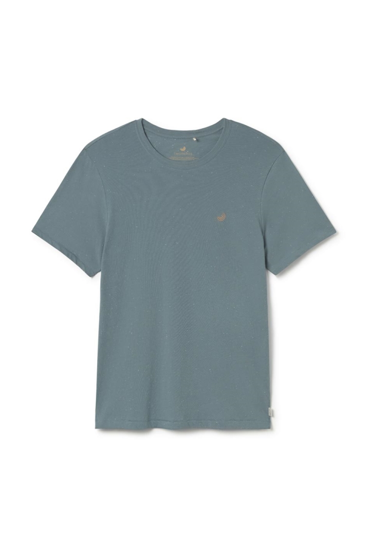 TWOTHIRDS men vegan T-Shirt Qalito Old Blue