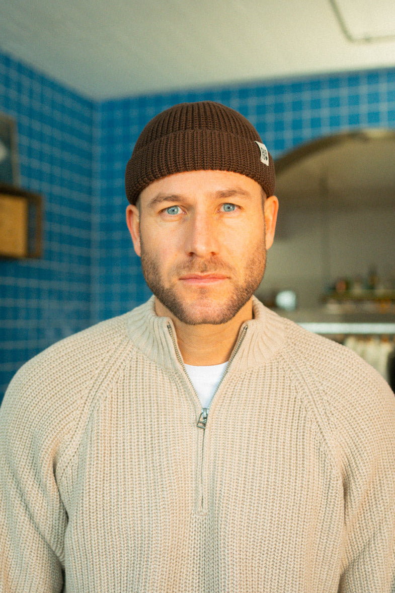 DIRTS men vegan Beanie Sailor Dark Oak