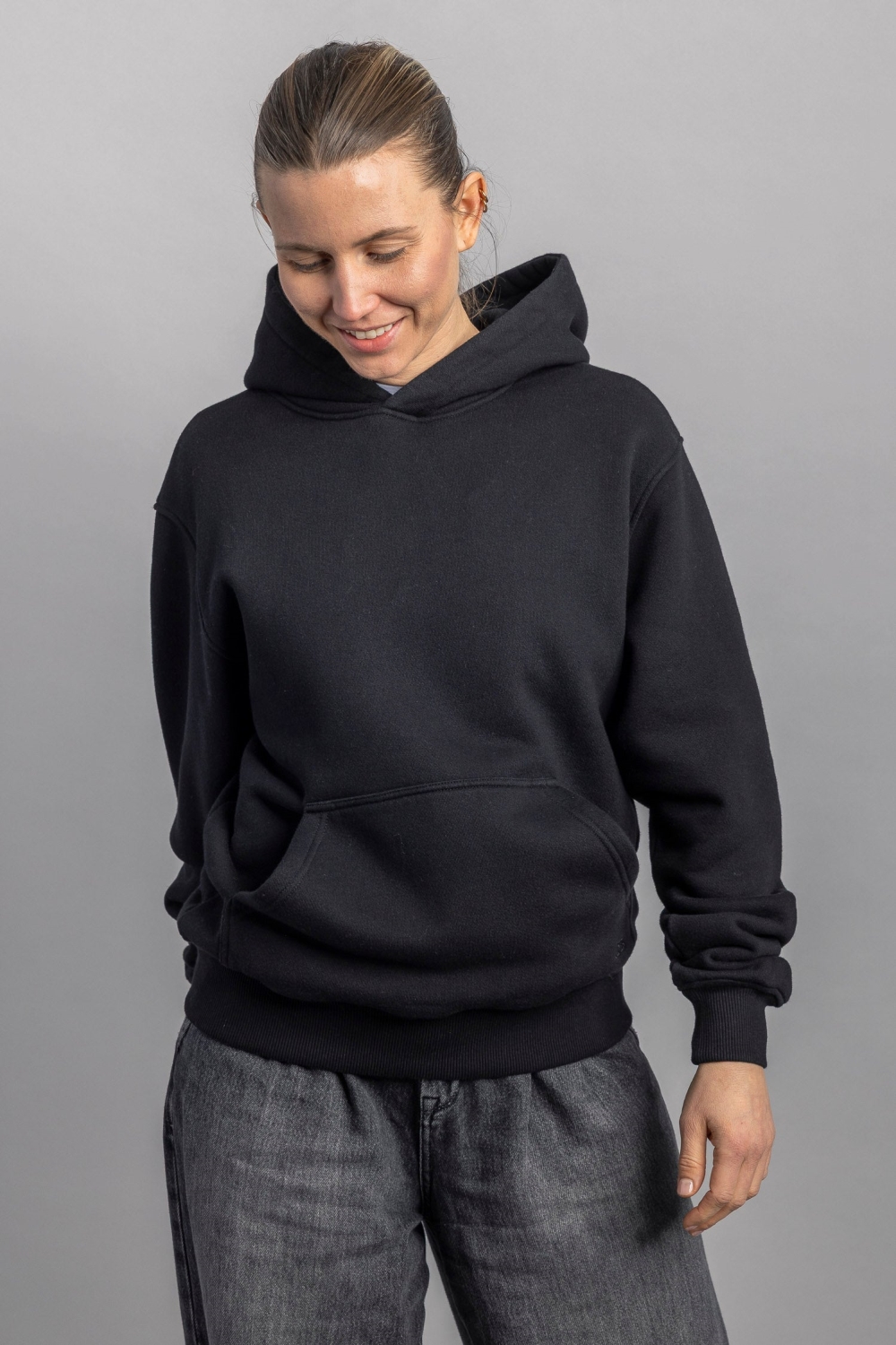 Image of DIRTS mannen vegan Hoodie Oversized Zwart
