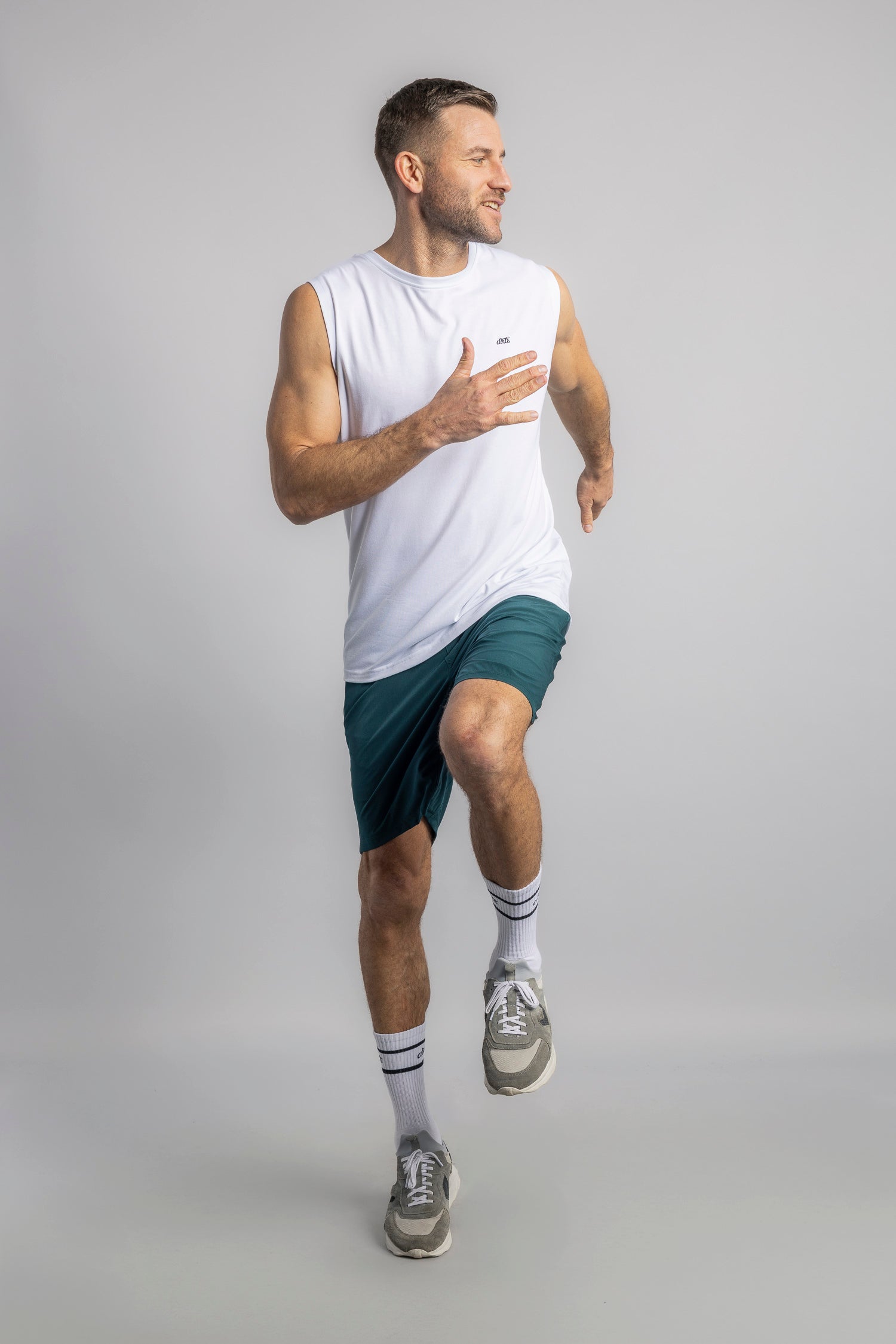 DIRTS men vegan Tank Top Athletic White