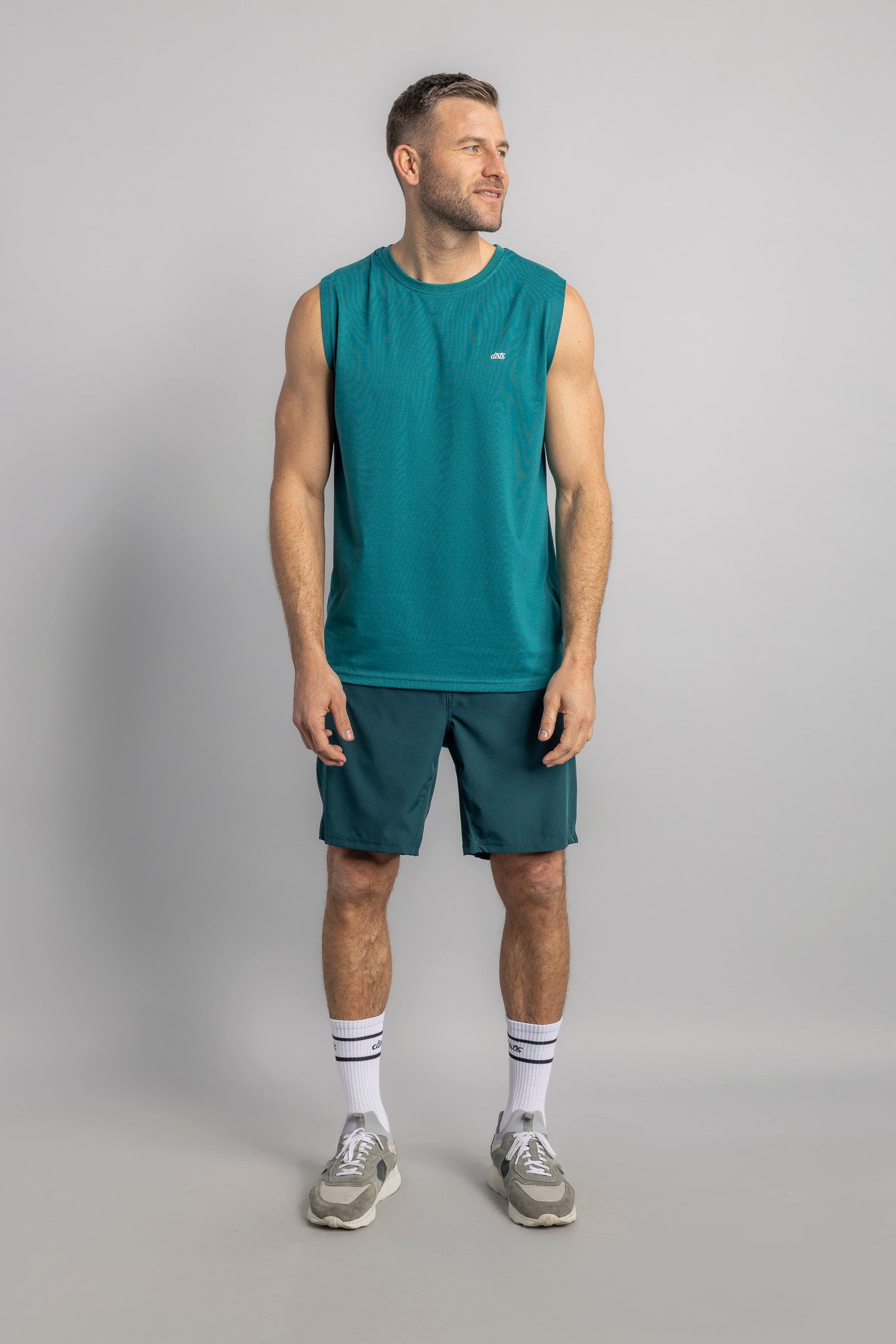 DIRTS men vegan Tank Top Athletic Deep Forest Green