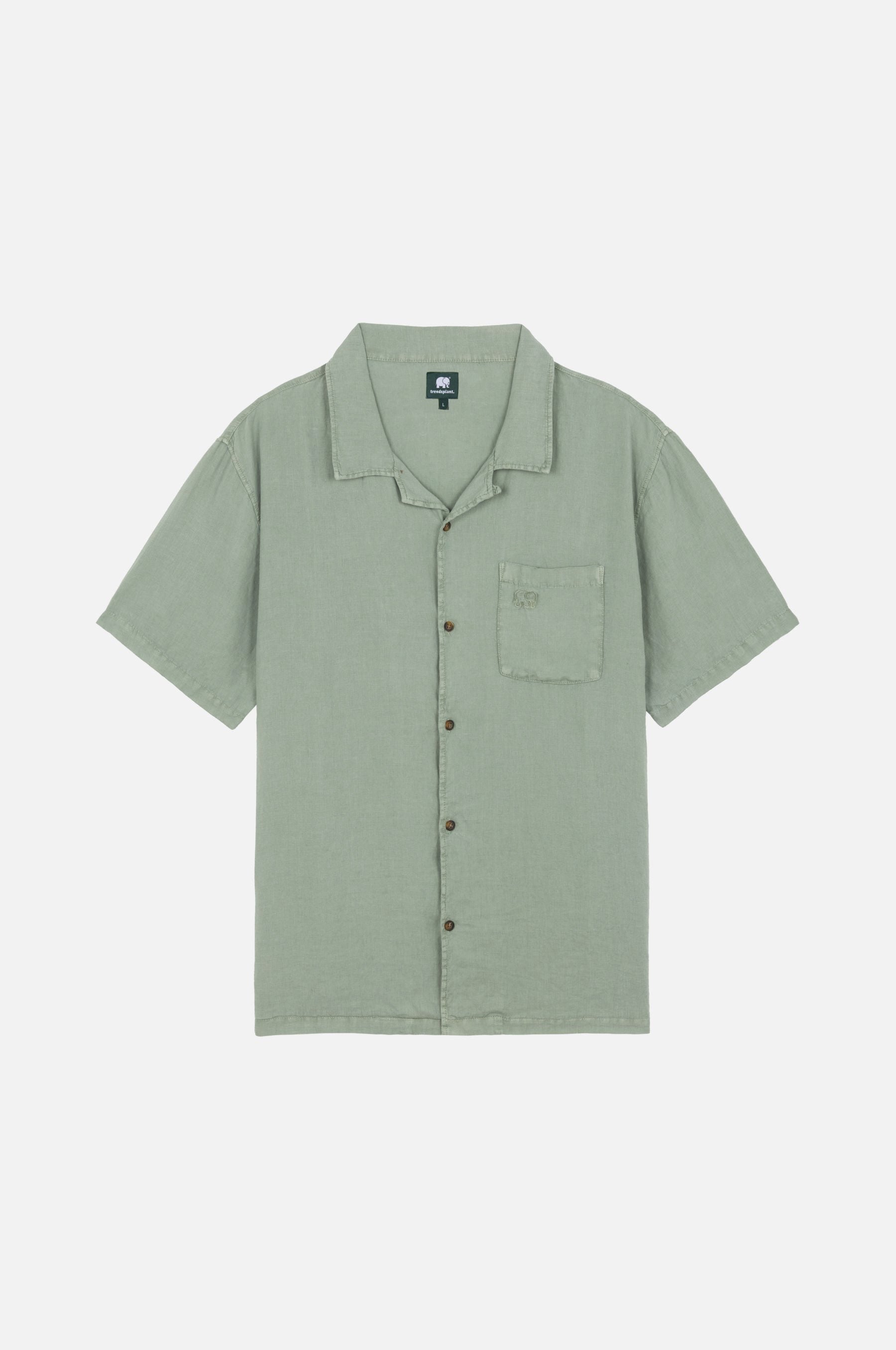 Trendsplant men vegan Shirt Cap Negret S/S Camp Olive Shade