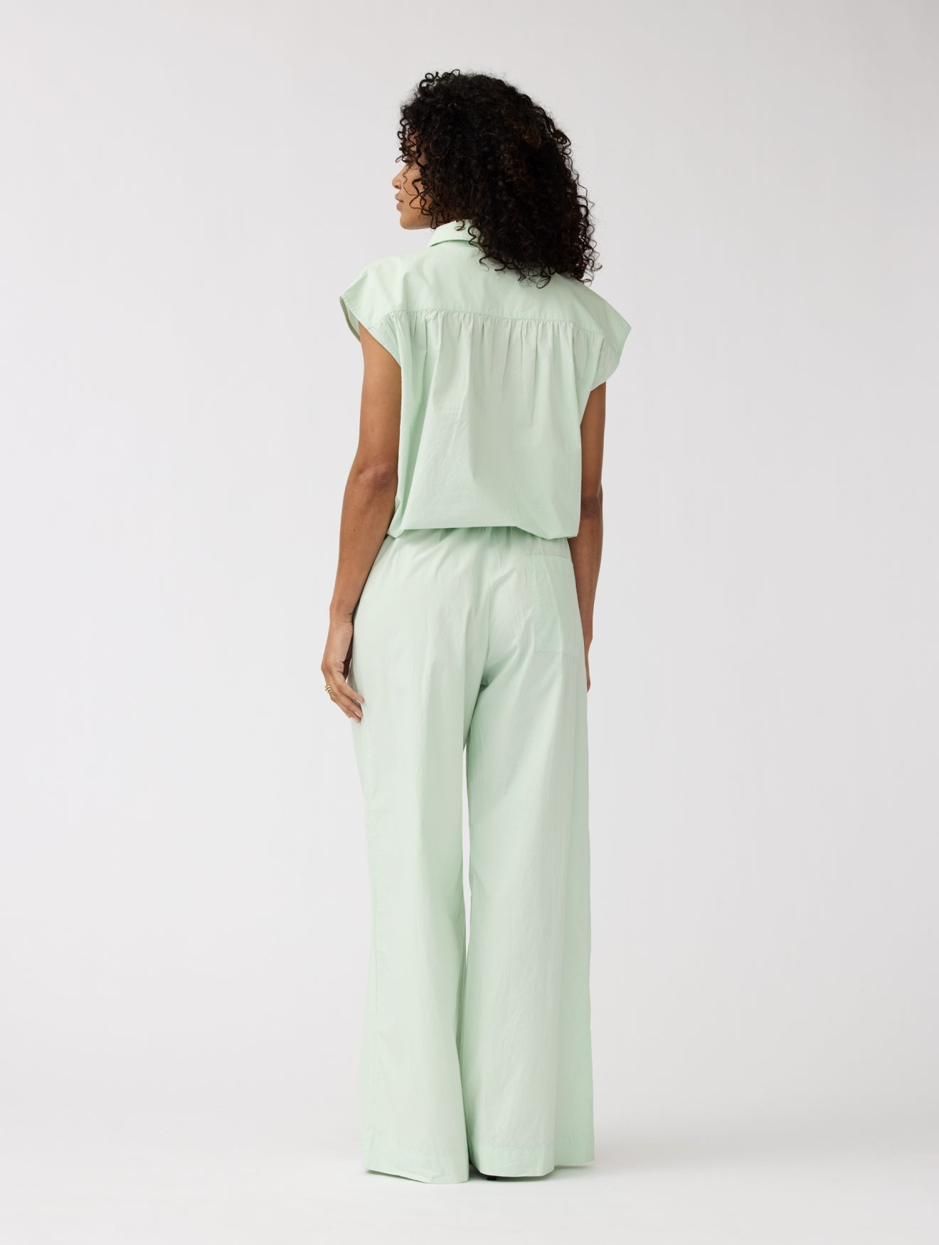 Alchemist womens vegan Pants Moonflower Celadon Green