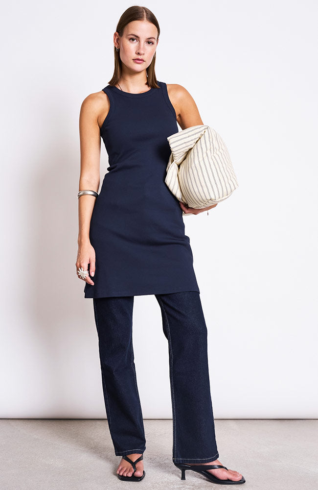 JAN 'N JUNE womens vegan Dress Porto Night Fall Blue