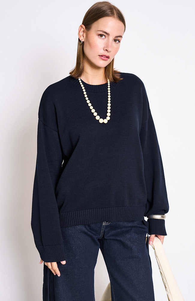 Image of JAN 'N JUNE dames vegan Trui Caper Stropdas Avond Herfst