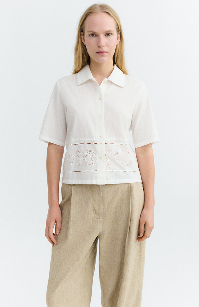 Image of Thinking MU dames vegan Blouse Vainica Ane Wit
