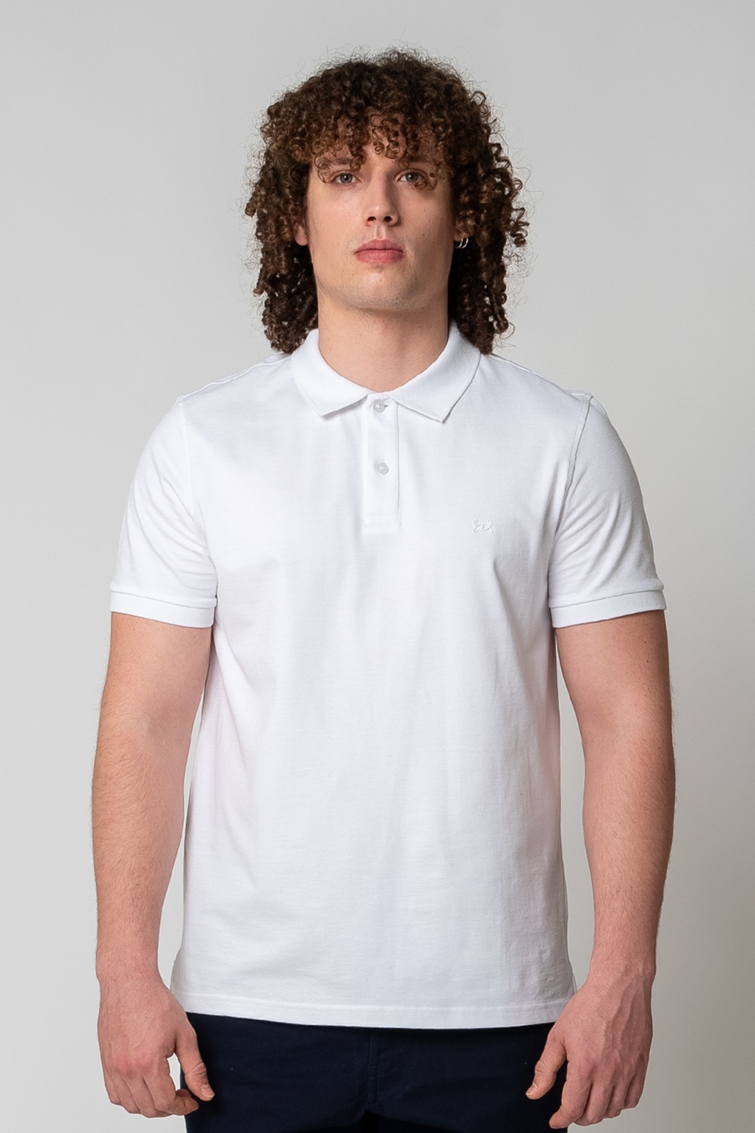 GORG men vegan Polo Shirt White