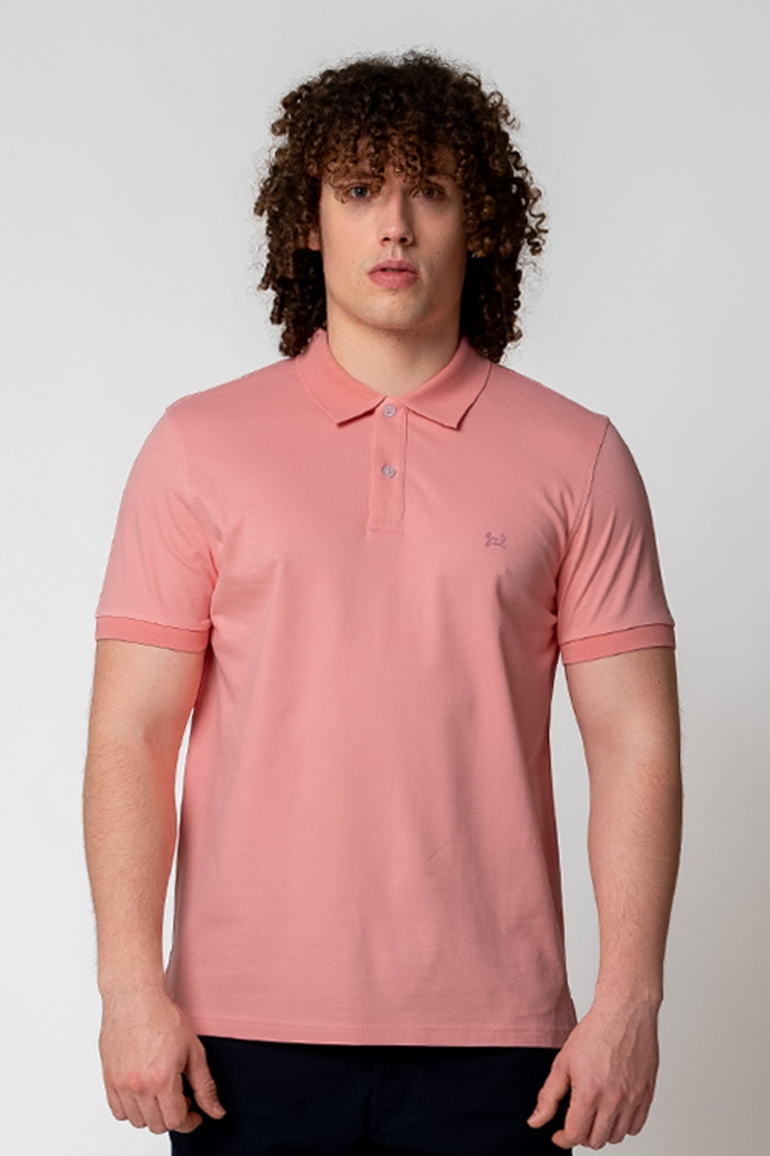 GORG men vegan Polo Shirt Rose Blossom