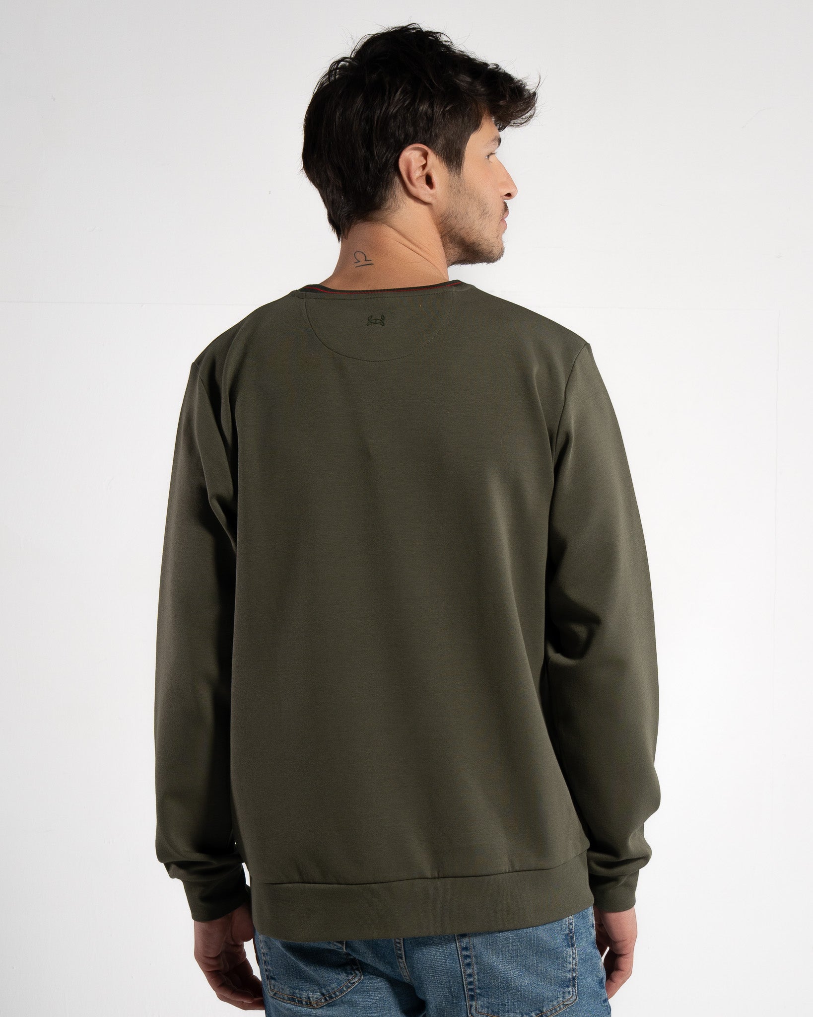 GORG men vegan Sweatshirt Grape Leaf Green
