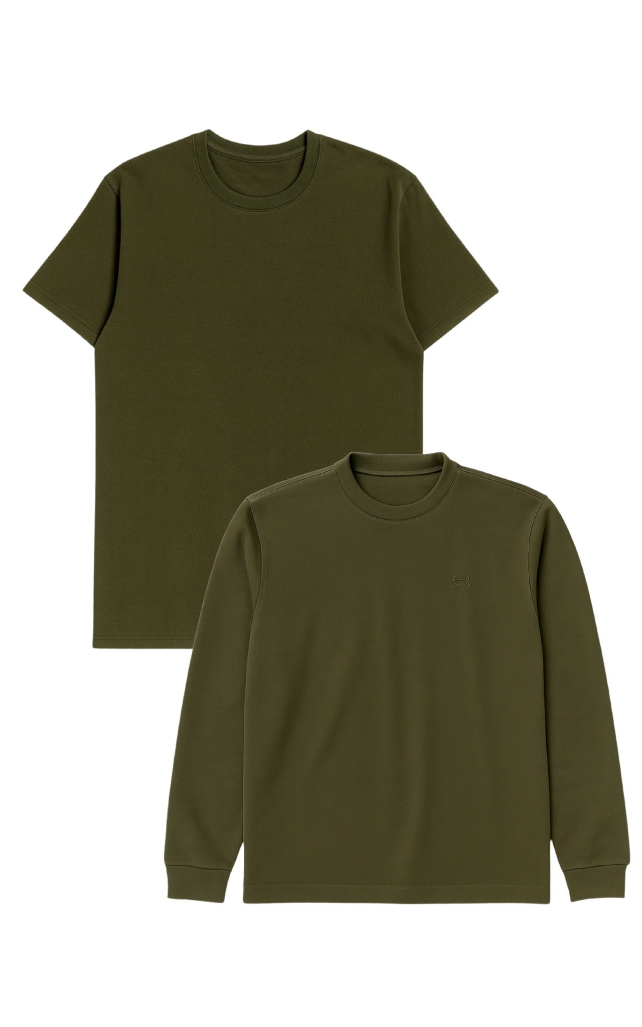 GORG Herren vegan Set T-Shirt & Sweatshirt Gr&Atilde;&frac14;n/Gr&Atilde;&frac14;n