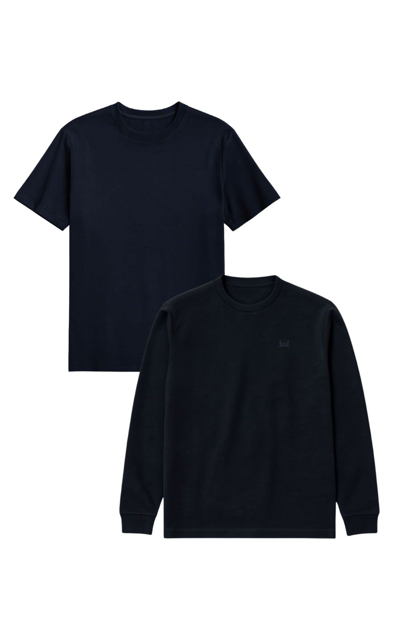 GORG Herren vegan Set T-Shirt & Sweatshirt Navy/Navy