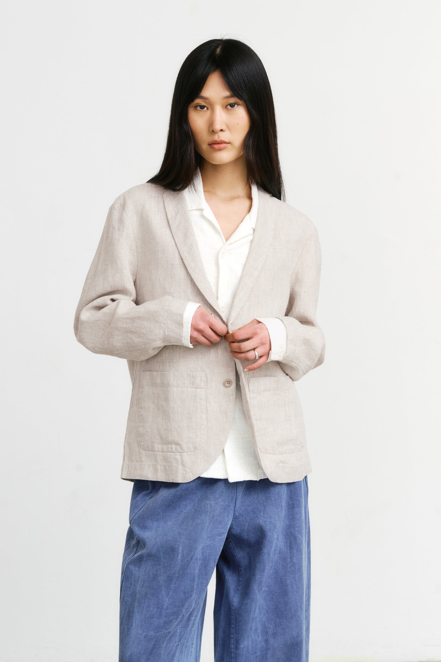 Image of Rotholz dames vegan Blazer Werkkleding Natuurlijk