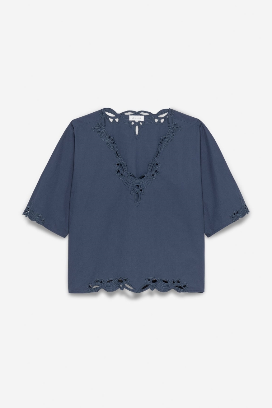 Image of Alchemist dames vegan Top Aila Navy