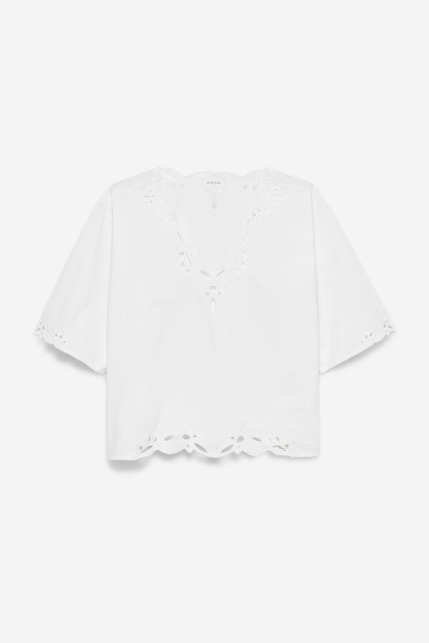 Image of Alchemist dames vegan Top Aila Very White