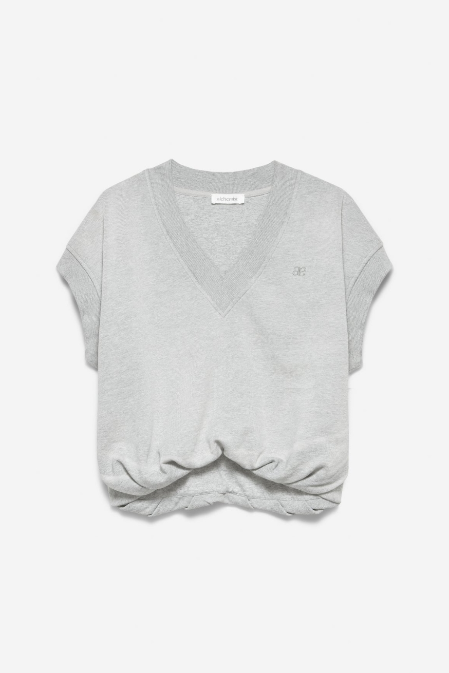 Image of Alchemist dames vegan Top Ola Grey Melange