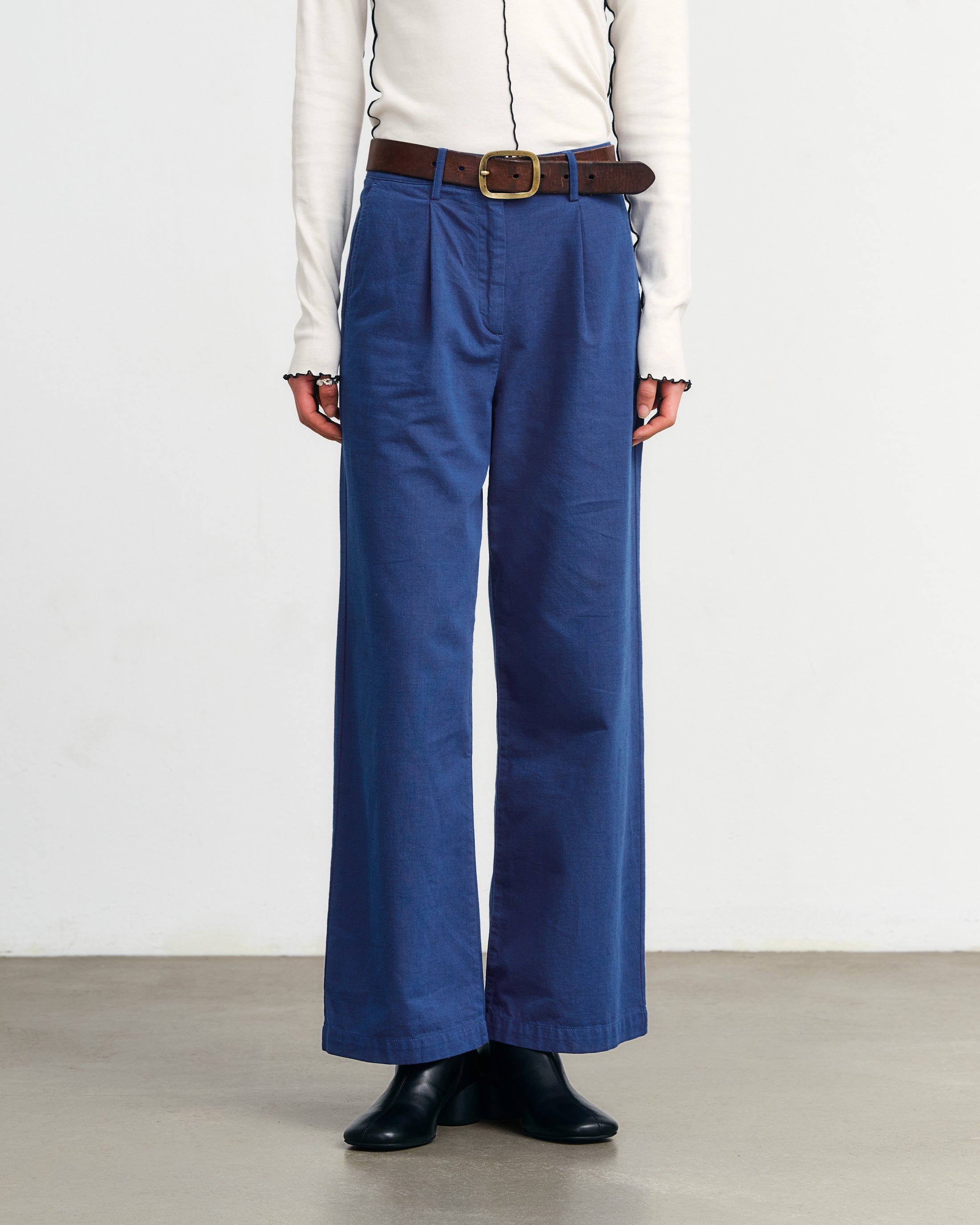 Rotholz womens vegan Pants High Waist Ocean Blue