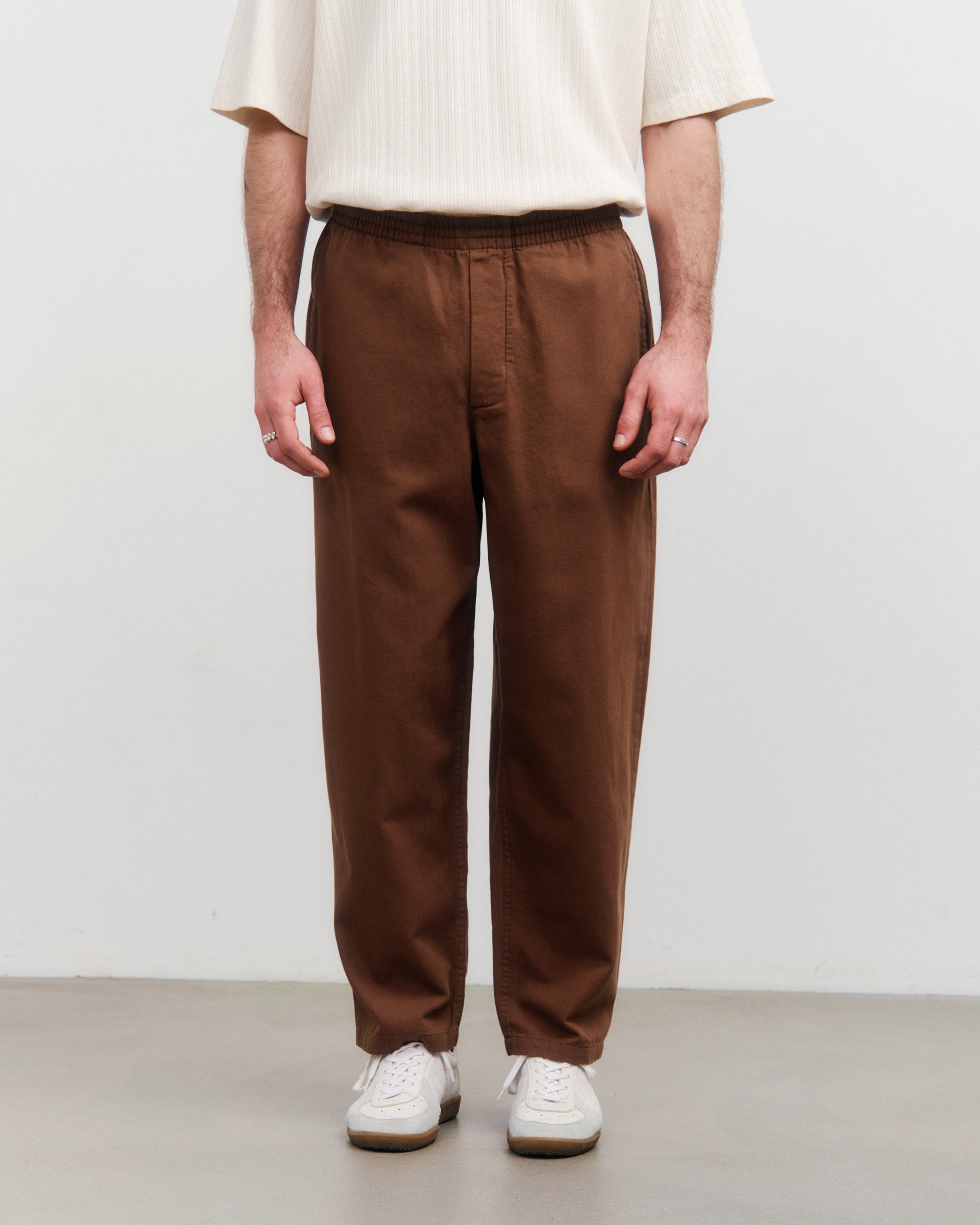 Rotholz men vegan Pants Wide Leg Brown