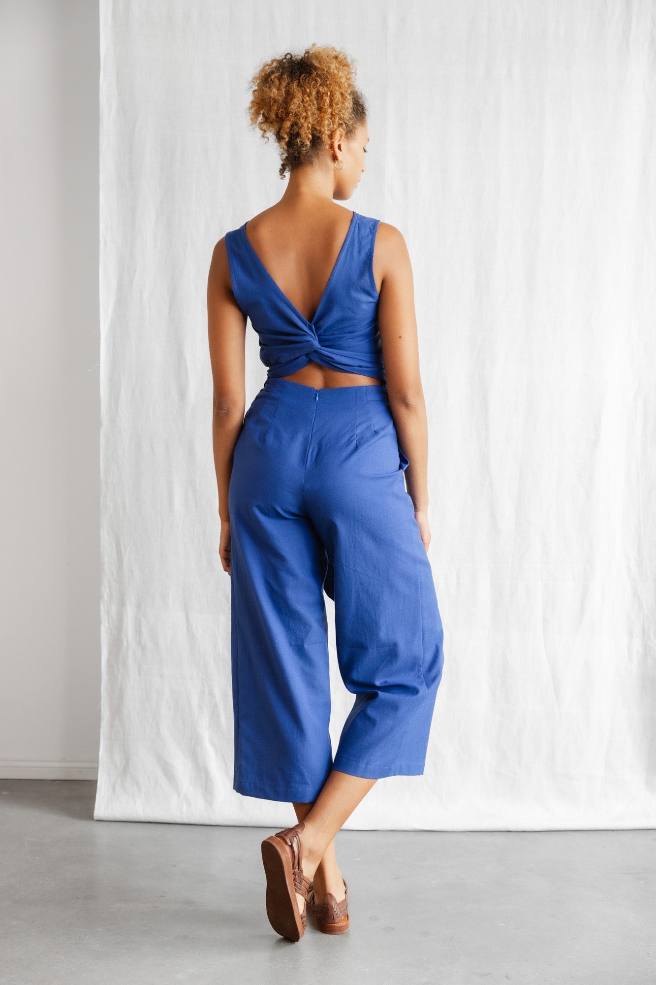 Jyoti Fair Works Jumpsuit Anusha Kobaltblauw