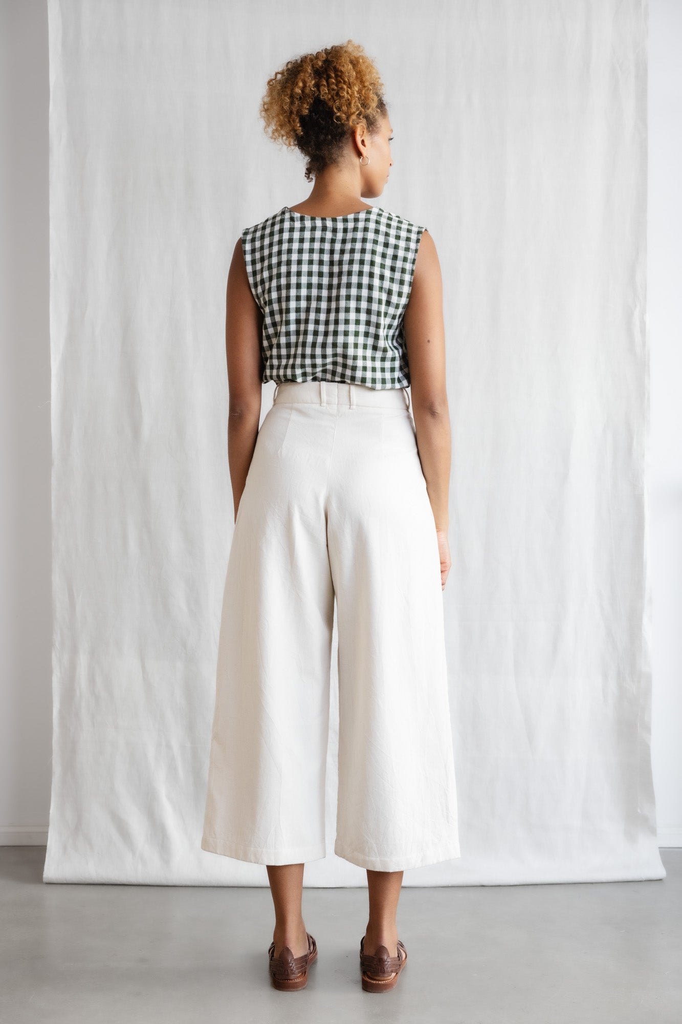 Jyoti Fair Works womens vegan Culotte Awasi Ecru