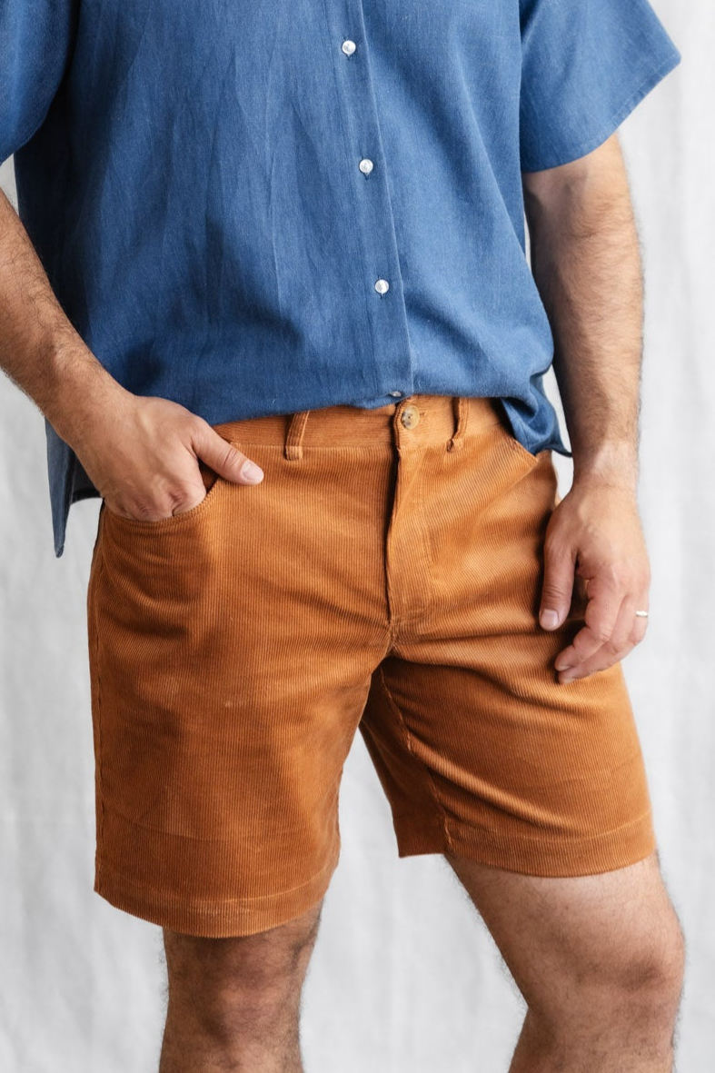 Image of Jyoti Fair Works mannen vegan Shorts Gauri Cinnamon