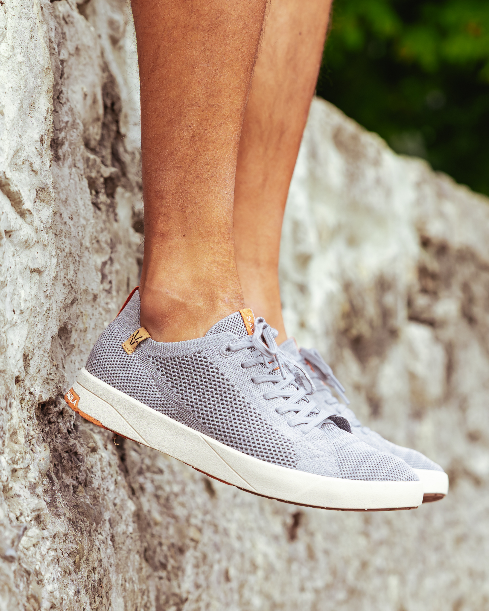 SAOLA men vegan Sneakers Men Cannon Knit 2.0 Grey